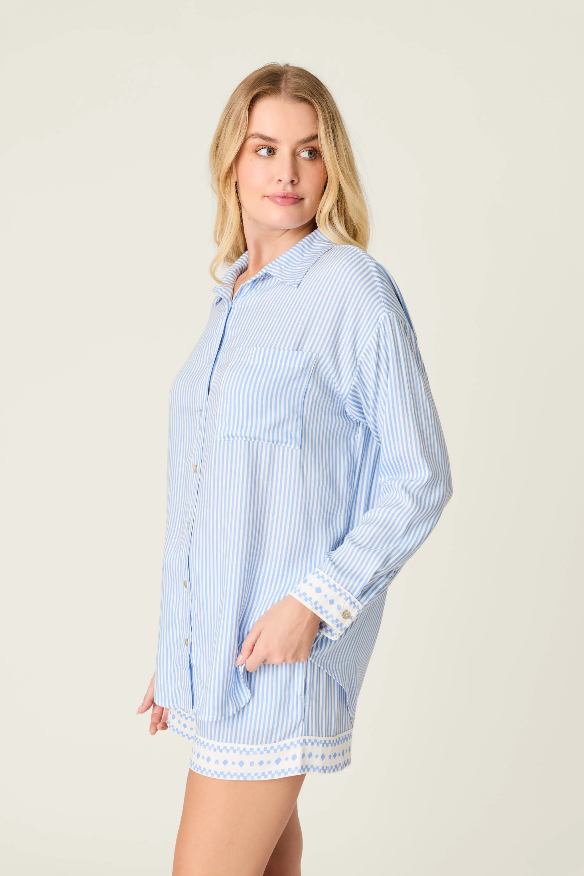 Frutta Fresca Striped Short Lounge Set - Image 6