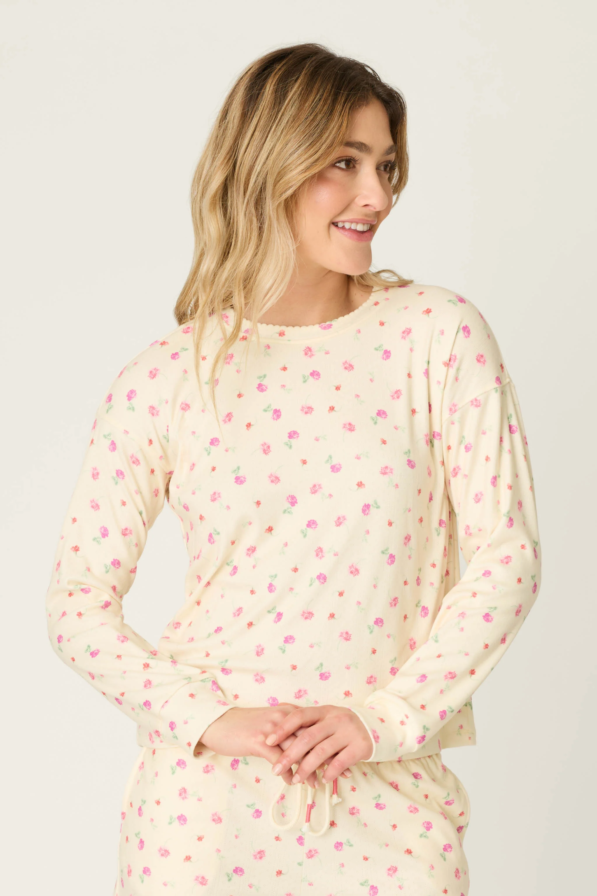 For the Mamas Butter Blooms Long Sleeve Top