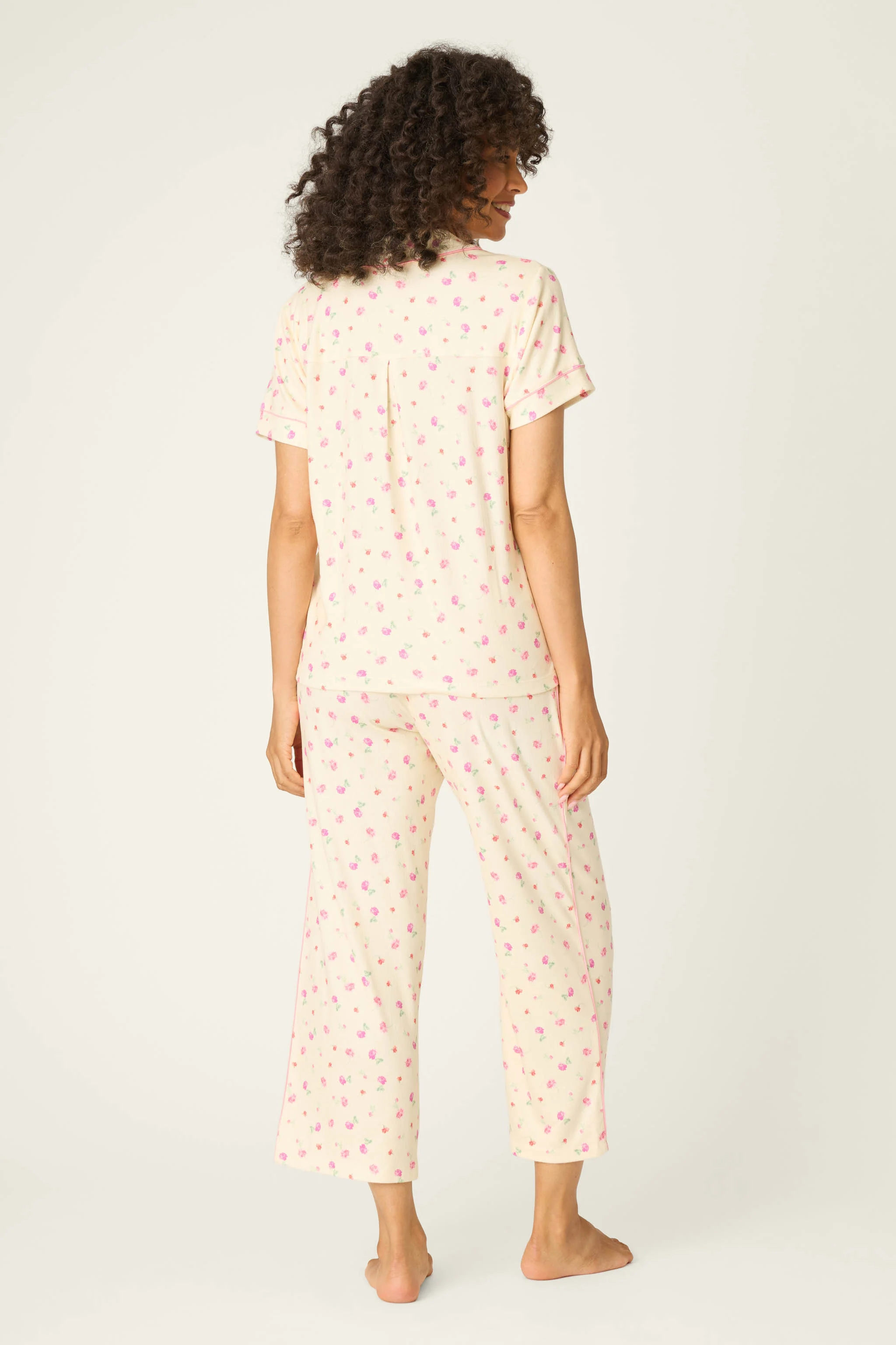 For the Mamas Butter Blooms Cropped 3-Piece PJ Set - Image 5