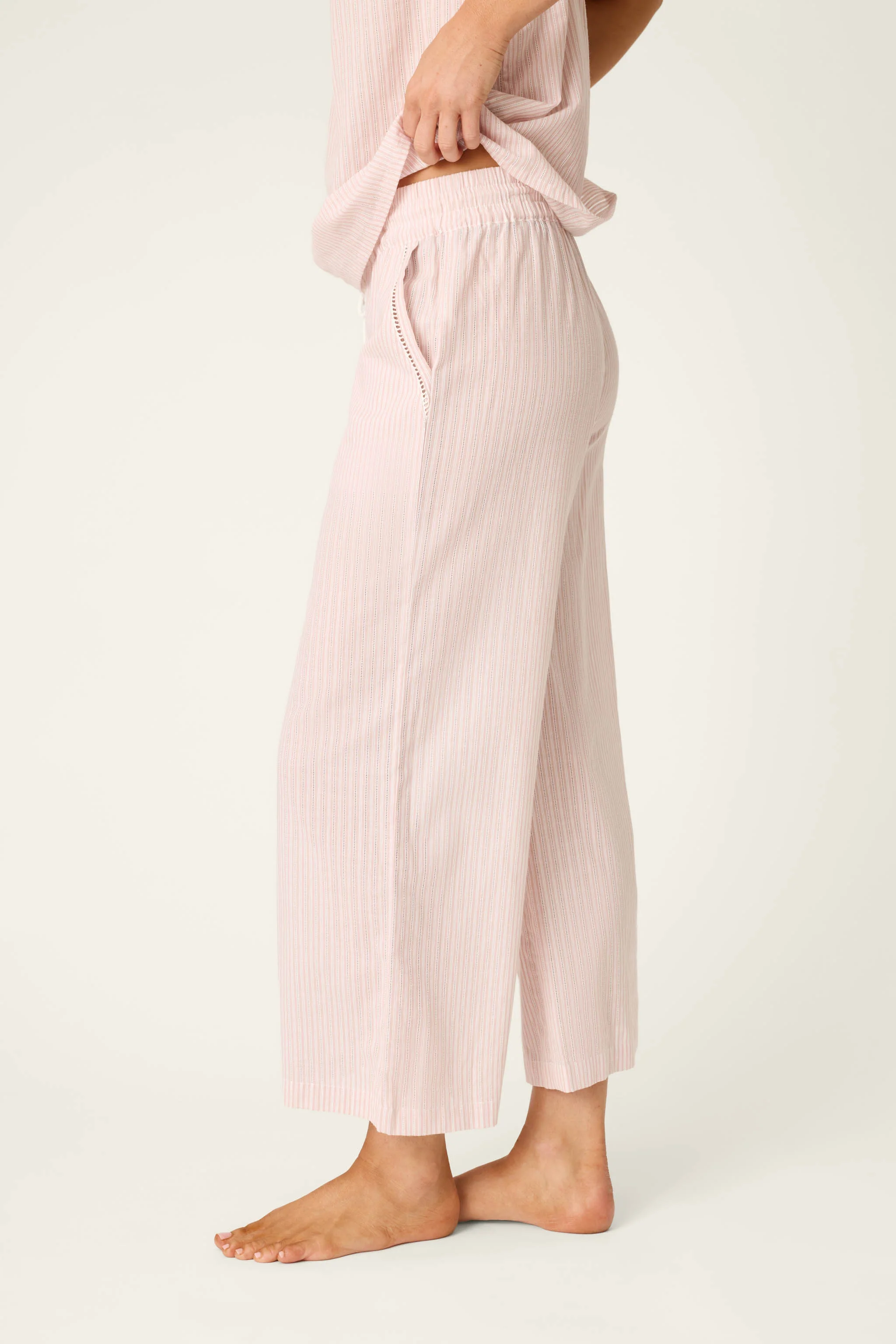On Cloud Nine Silver Rose Cropped Pants - Image 5