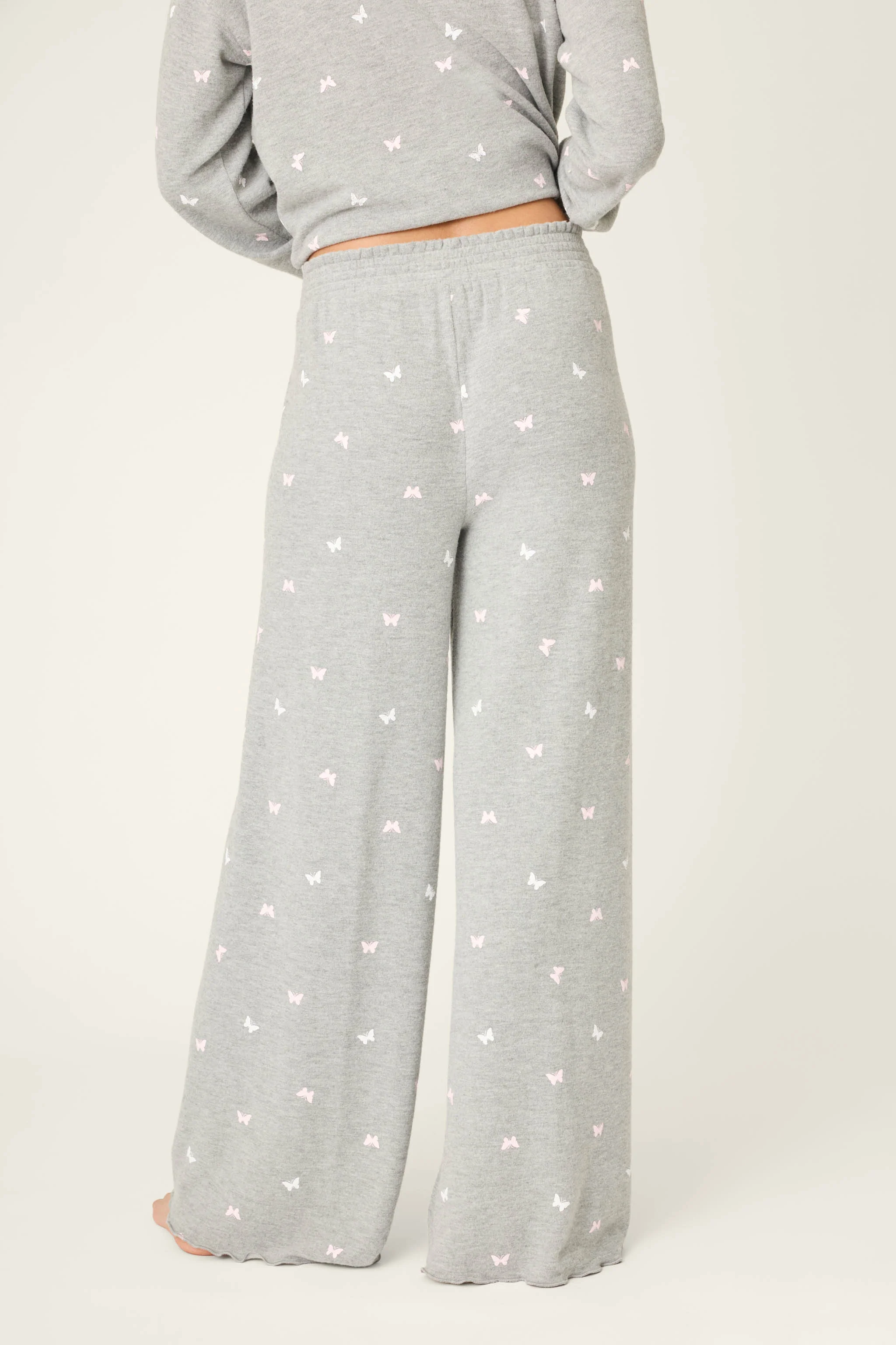Peachy Mix & Match Butterfly Kisses Open Leg Pajama Pants - Image 4