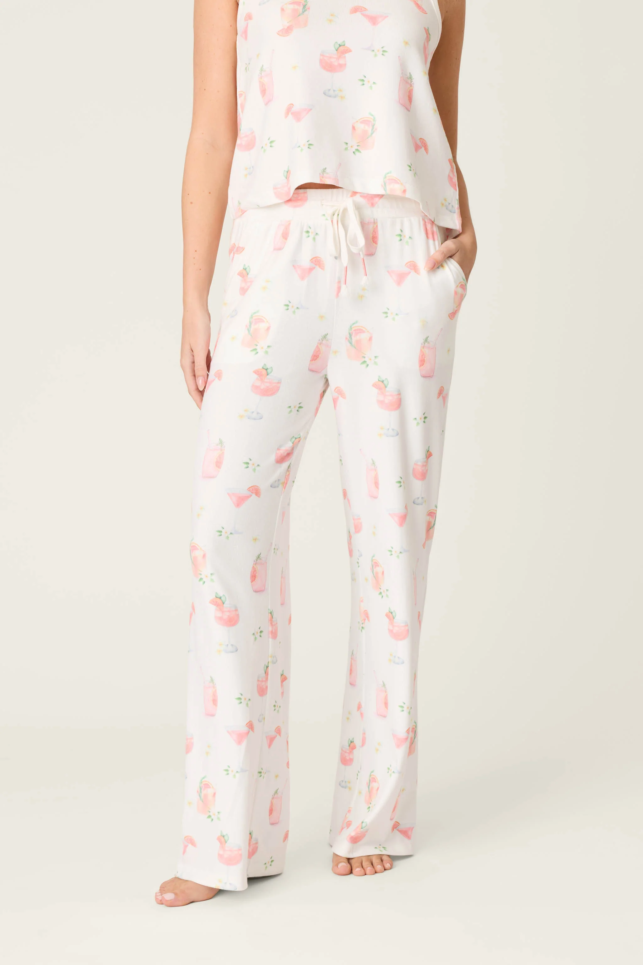Paloma Mama Sweet Sips Open Leg Pajama Pants