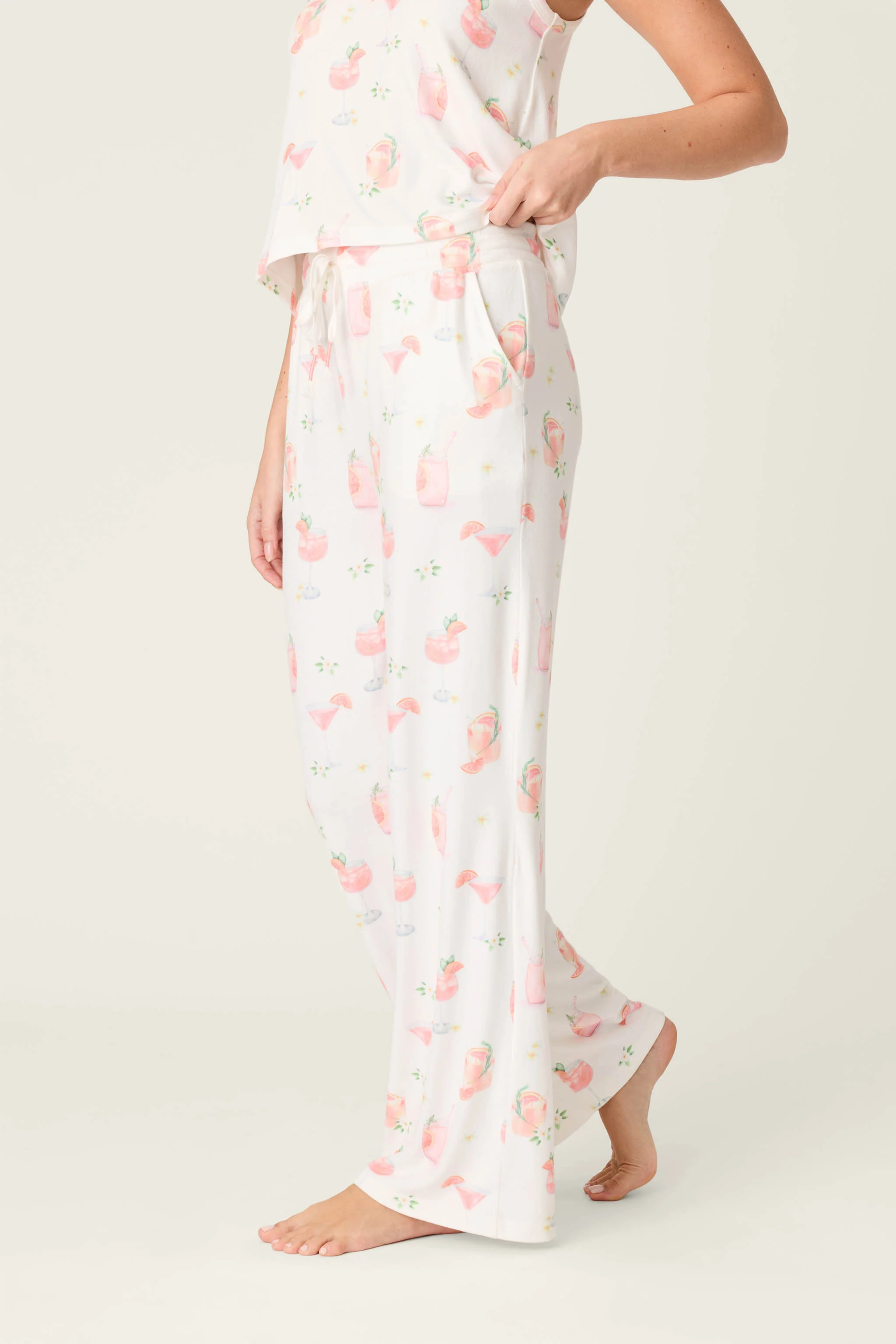 Paloma Mama Sweet Sips Open Leg Pajama Pants - Image 5