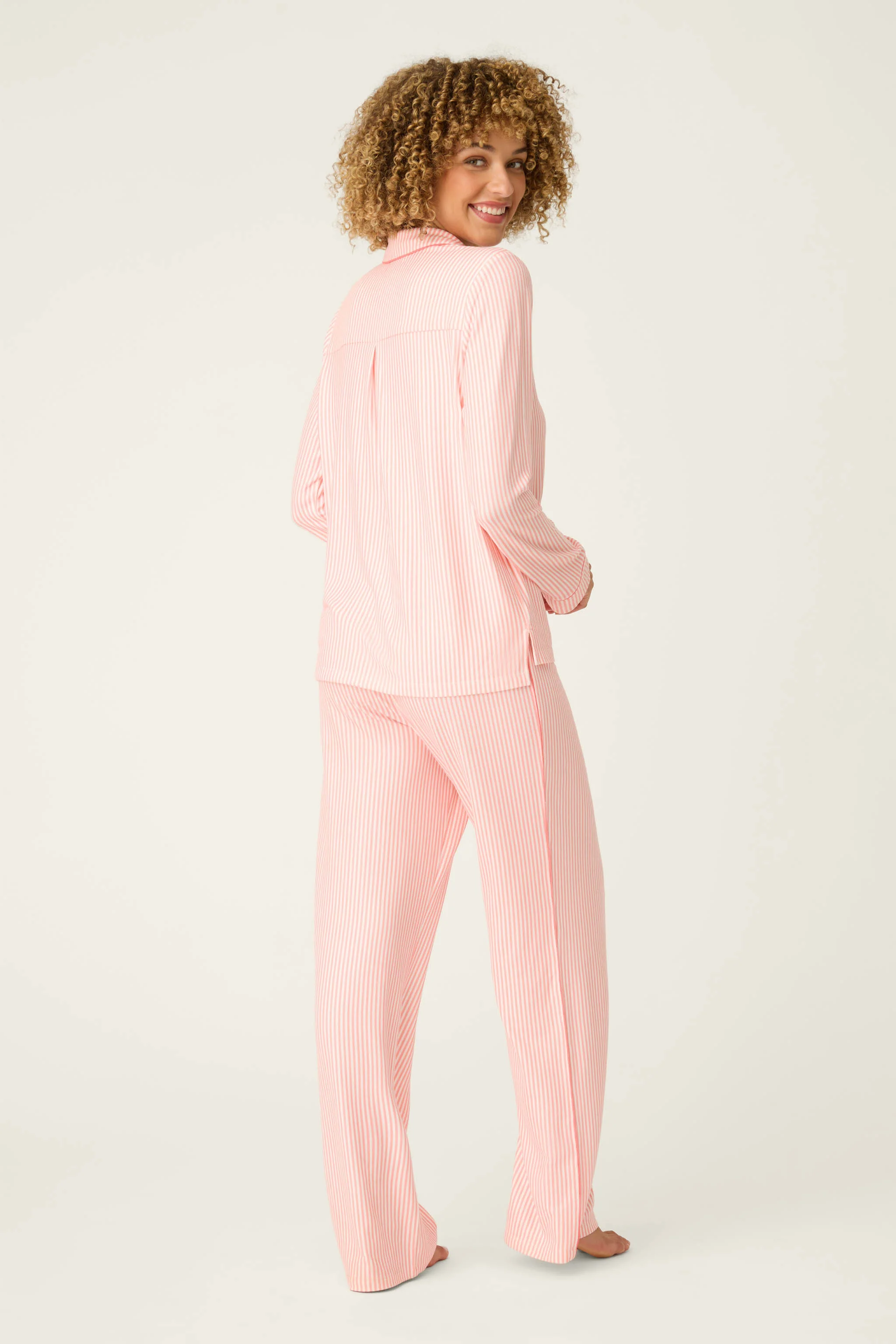 Paloma Mama Sweet Stripes Long 3-Piece PJ Set - Image 4