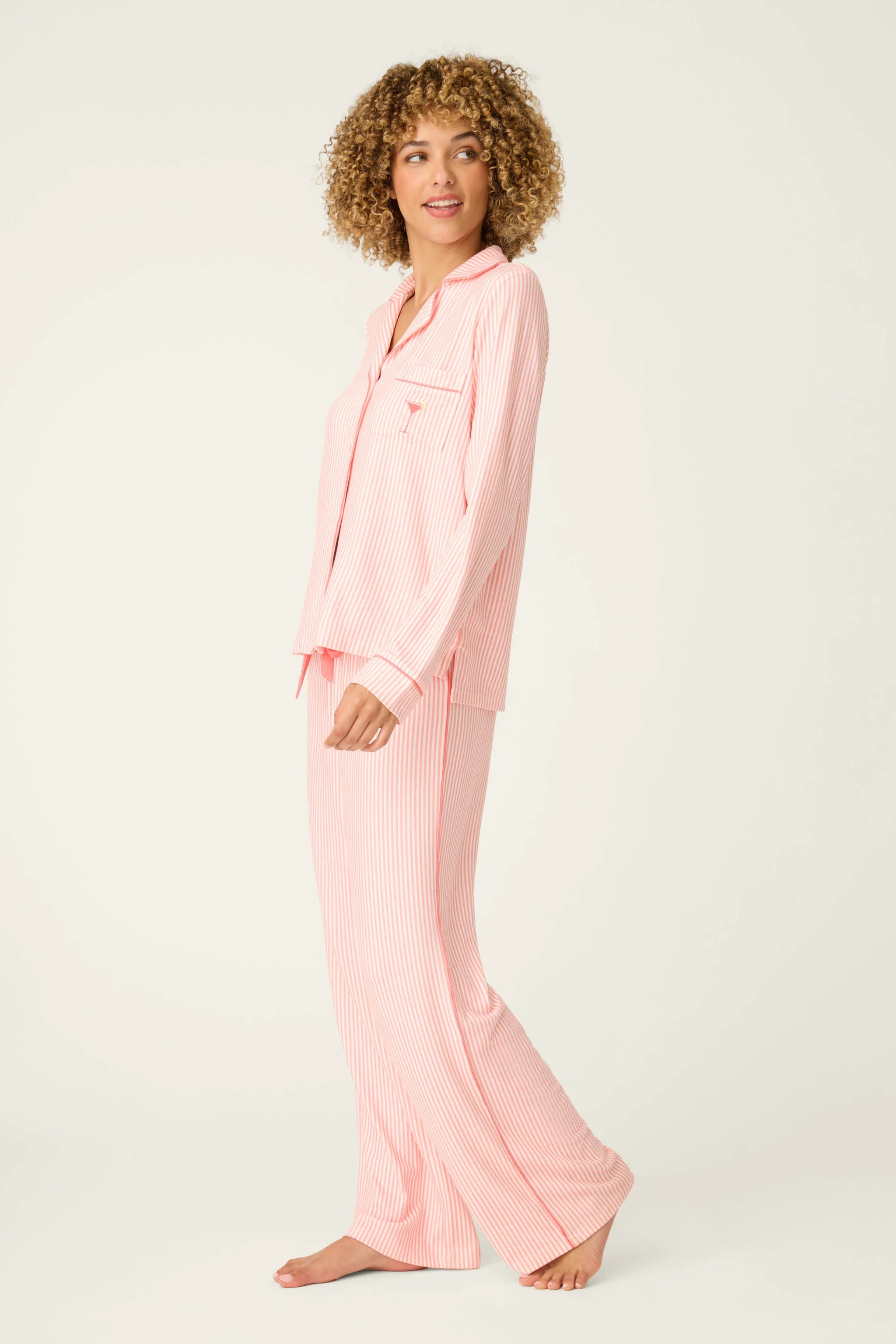 Paloma Mama Sweet Stripes Long 3-Piece PJ Set - Image 5
