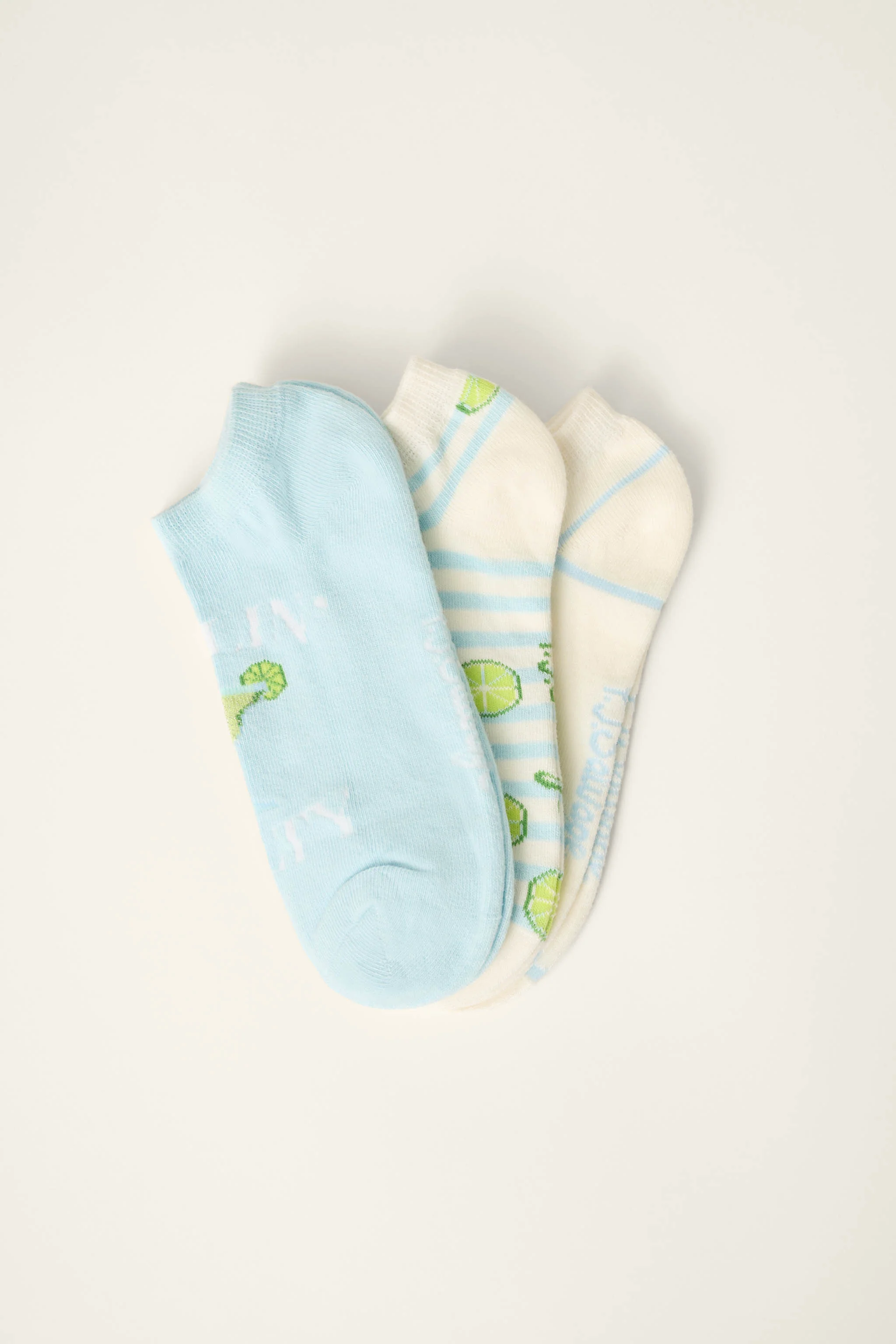 Playful Prints Feeling Salty 3-Pack No Show Socks