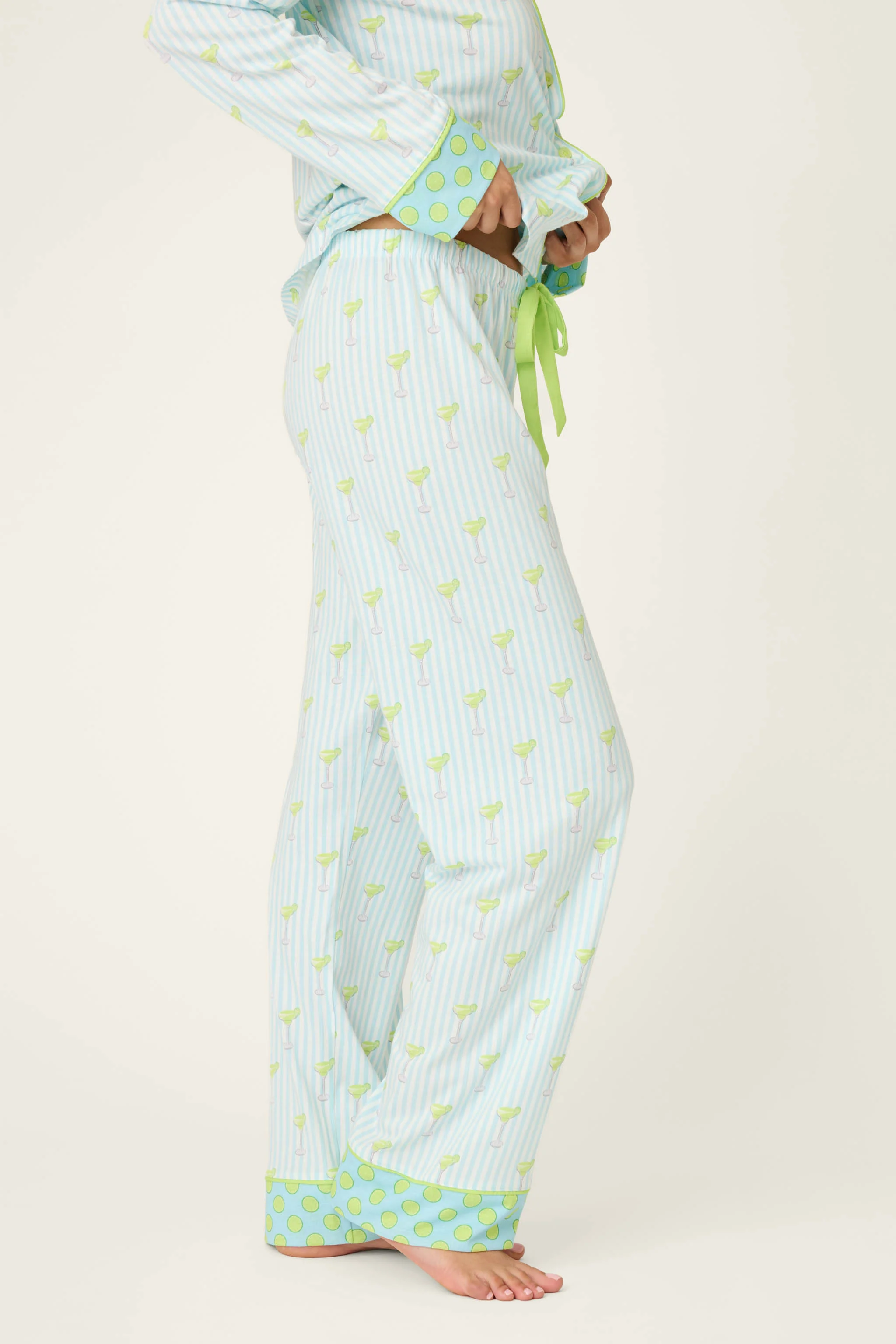 Playful Prints Salty Cadillac Open Leg PJ Pants - Image 5