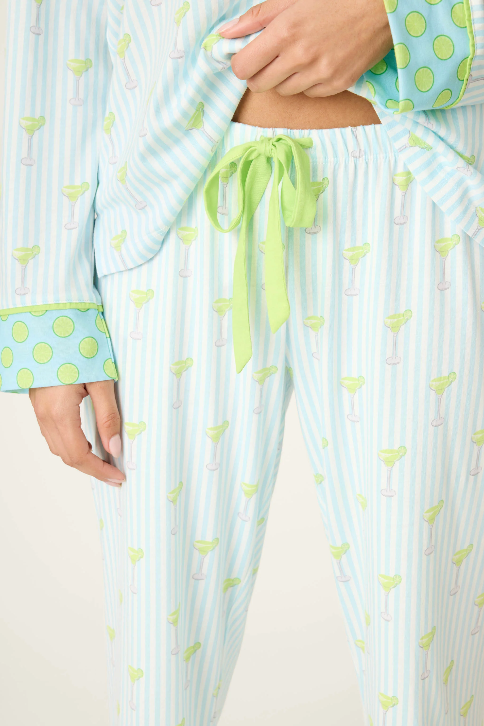 Playful Prints Salty Cadillac Open Leg PJ Pants - Image 6