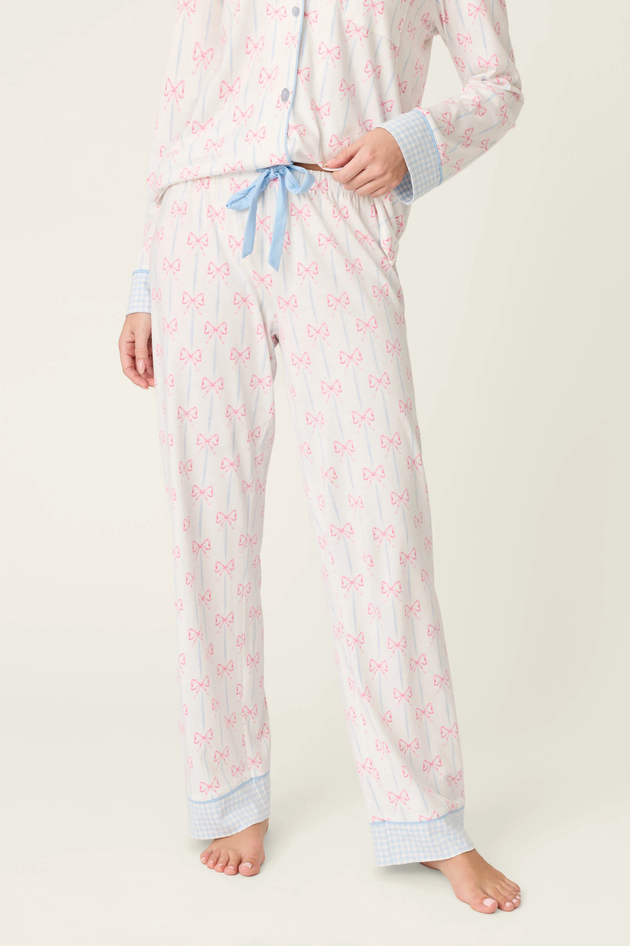 Playful Prints All Wrapped Up Open Leg PJ Pants