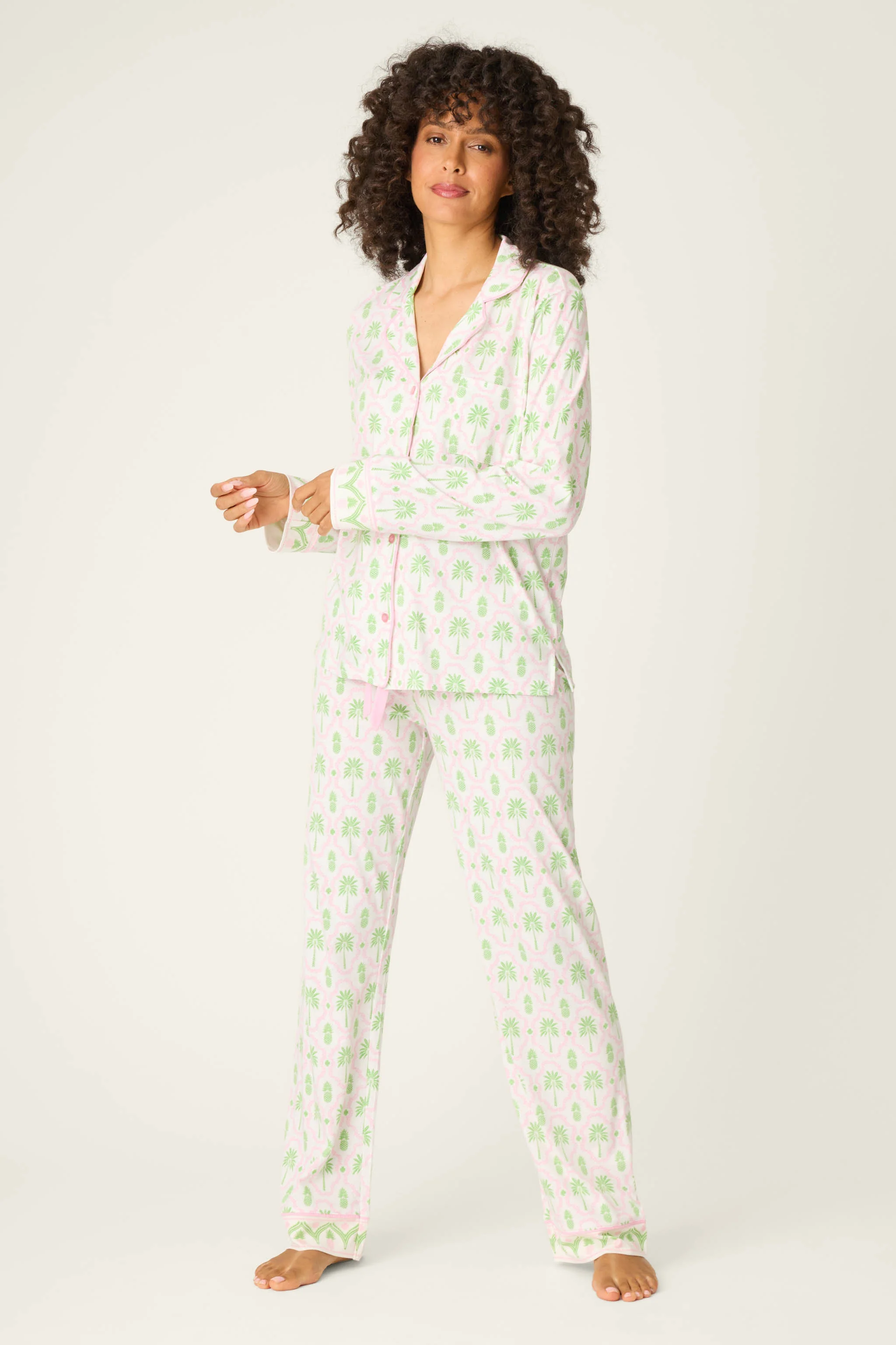 Playful Prints Island Time Long PJ Set