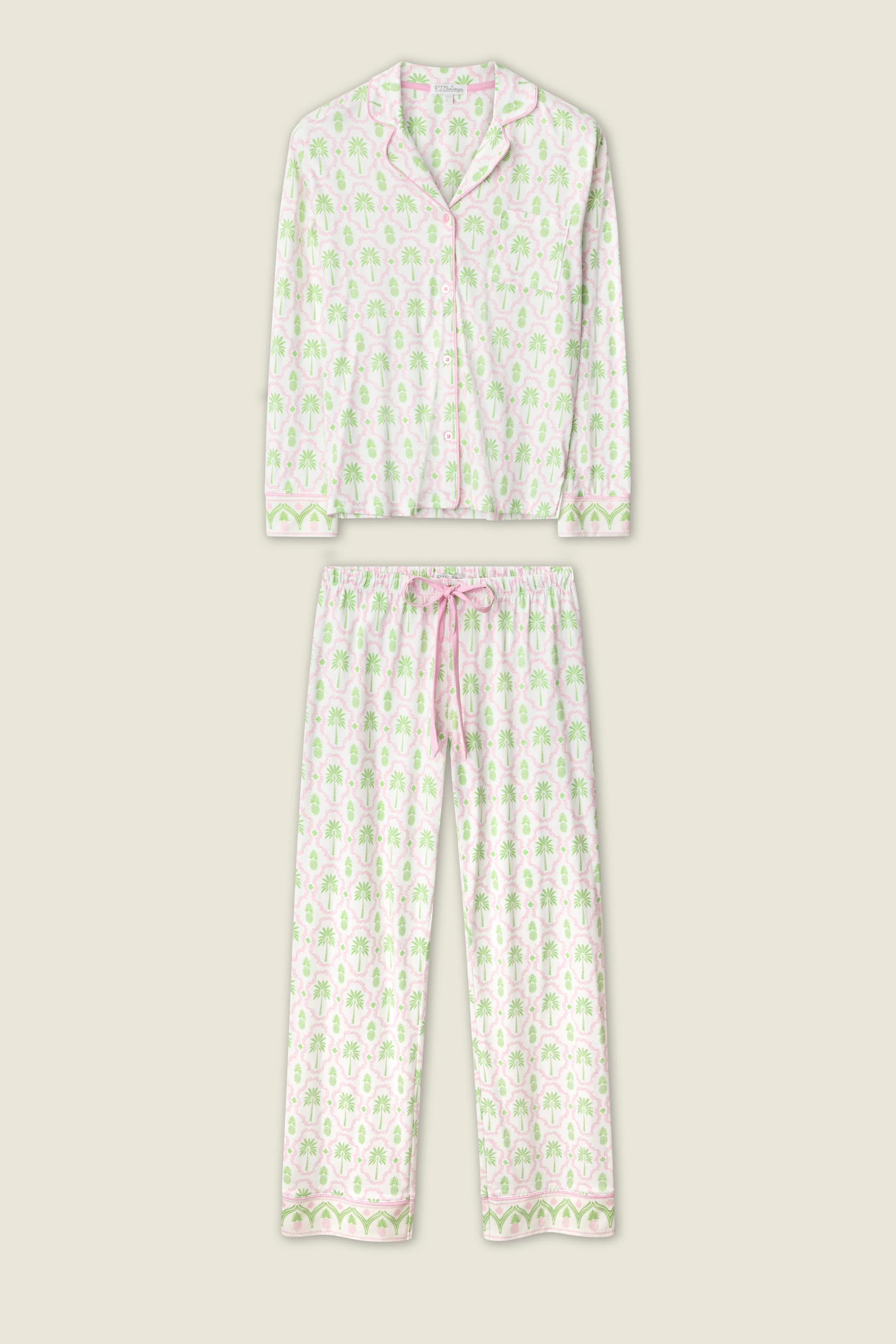 Playful Prints Island Time Long PJ Set - Image 6