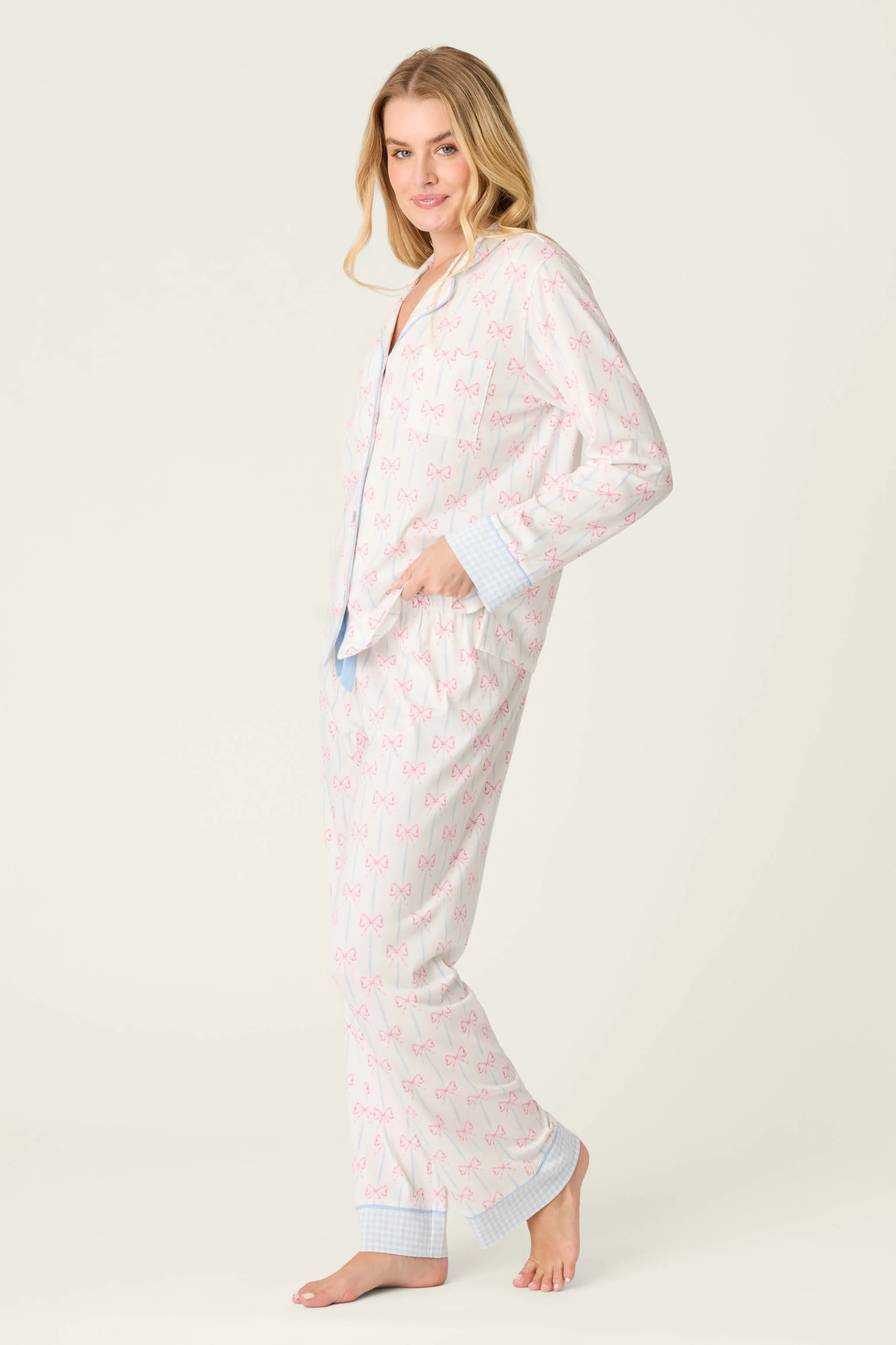 Playful Prints All Wrapped Up Long PJ Set - Image 4