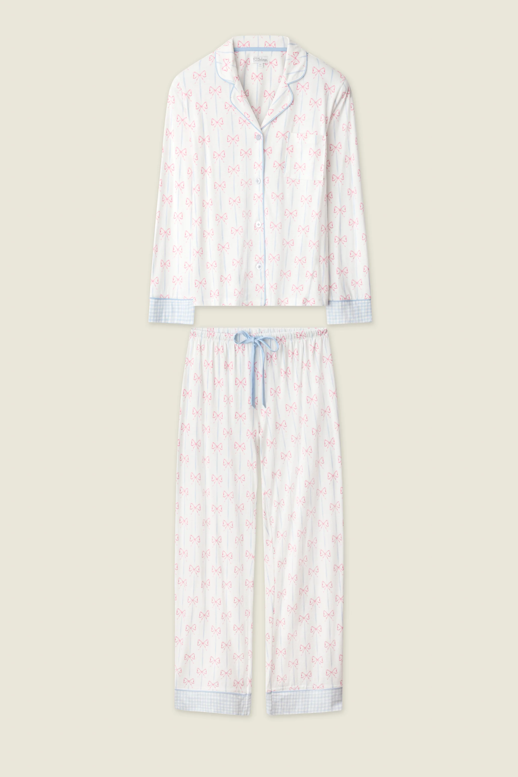 Playful Prints All Wrapped Up Long PJ Set - Image 6