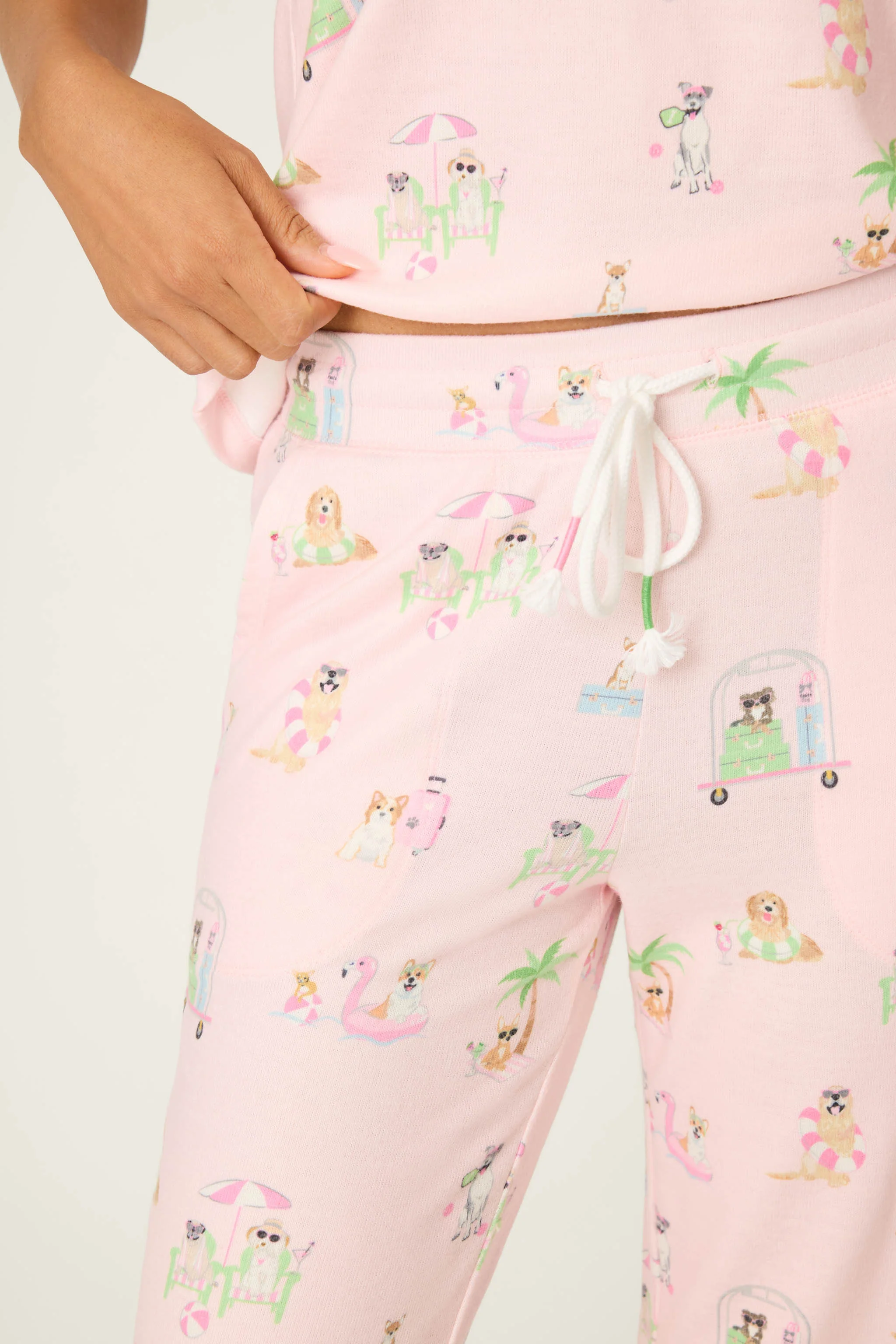 Pupcation Palms Sunnies & Sunshine Banded Pants - Image 6