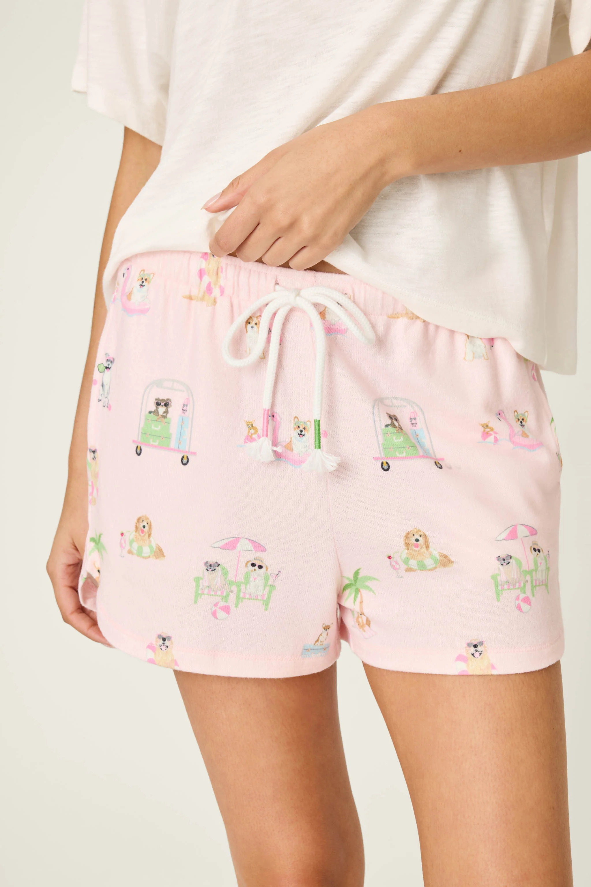 Pupcation Palms Sunnies & Sunshine PJ Shorts - Image 5