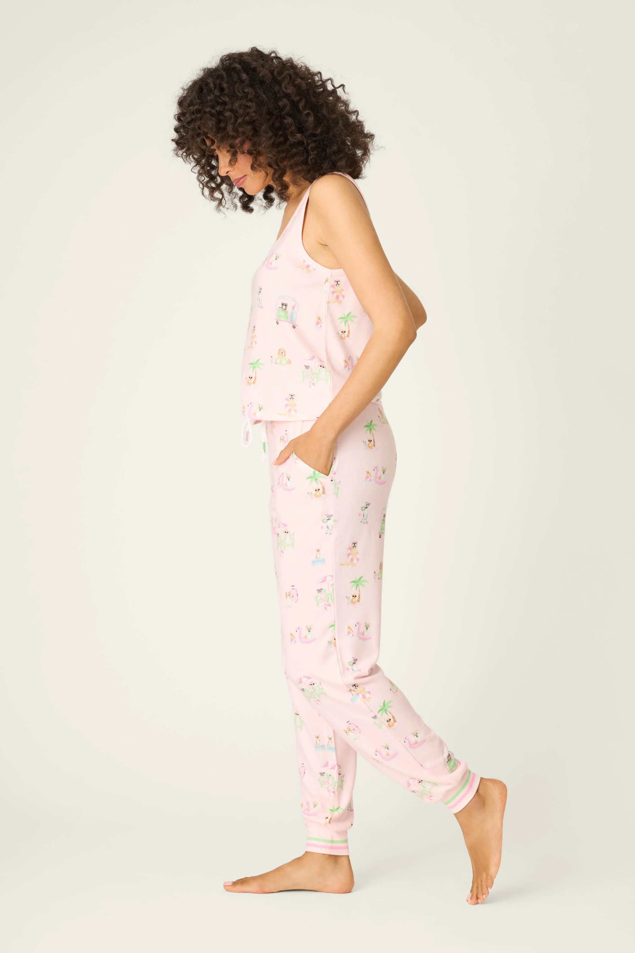 Pupcation Palms Sunnies & Sunshine Long PJ Set - Image 5