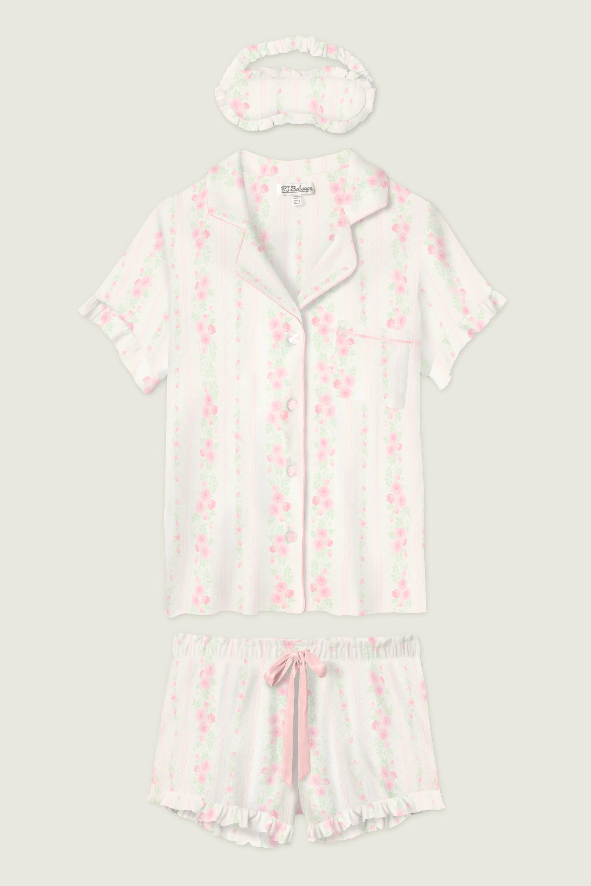 Roses Are Pink Petal Dream Pointelle 3-Piece PJ Set - Image 6