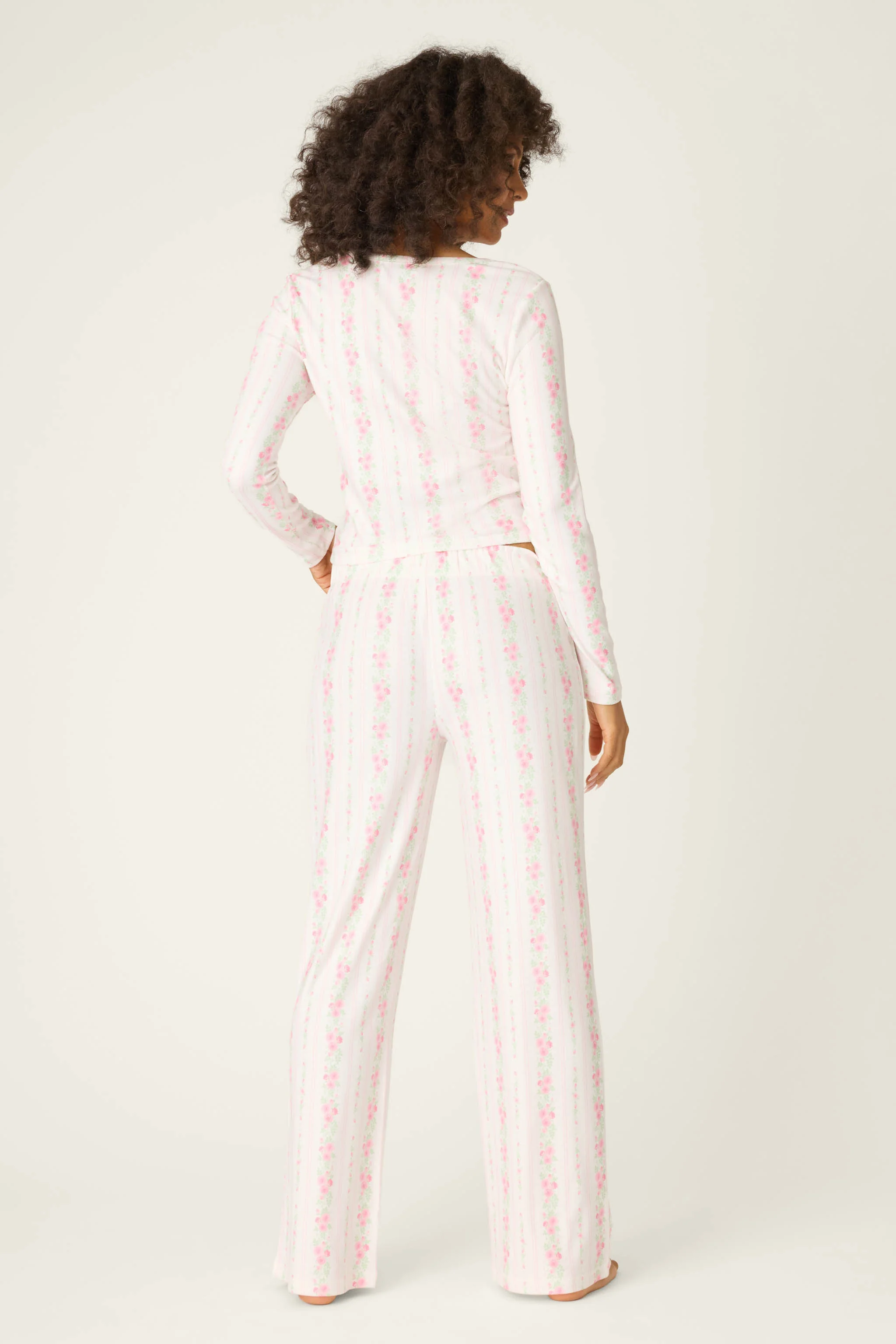 Roses Are Pink Petal Dream Pointelle PJ Set - Image 3