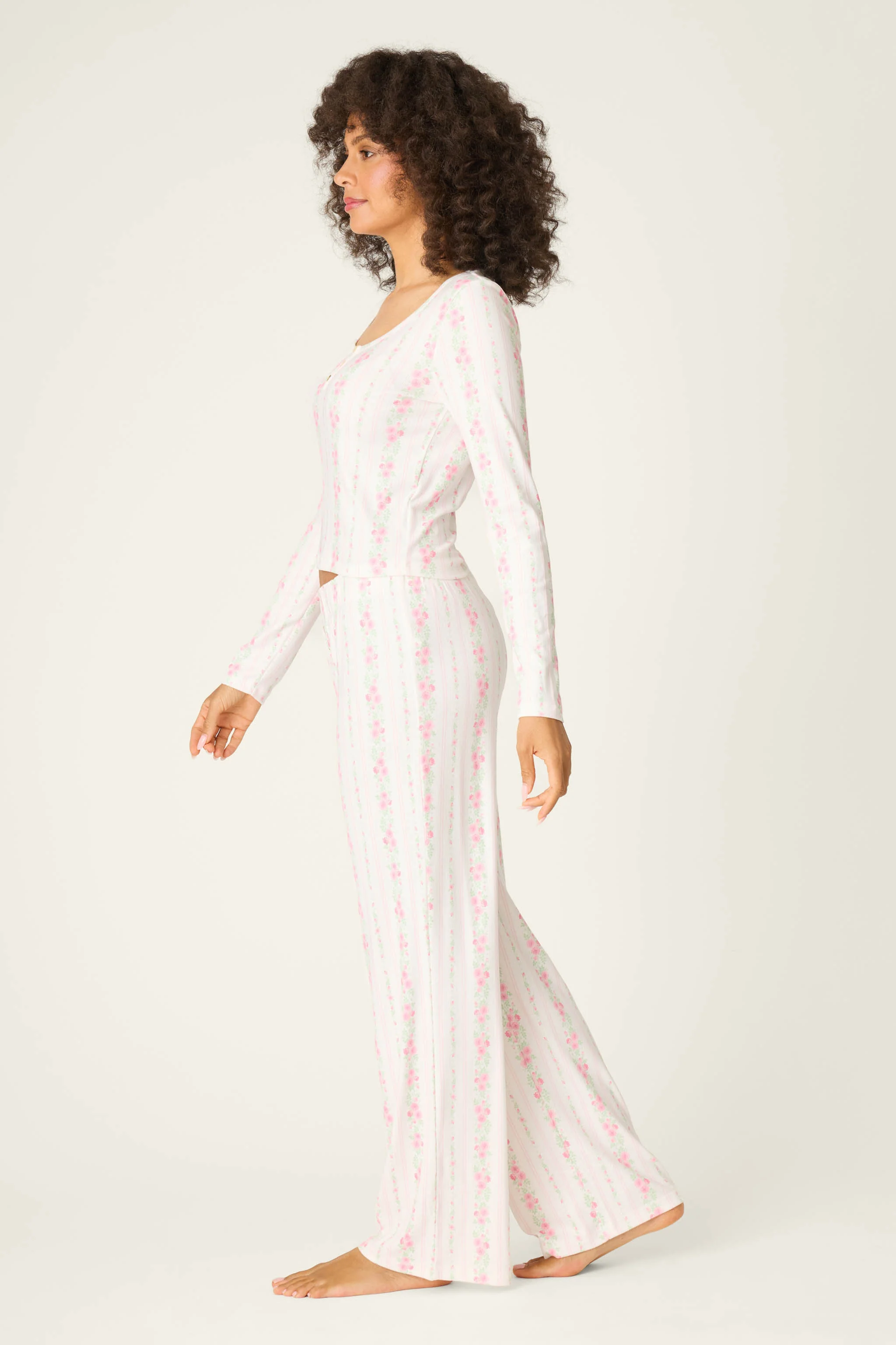 Roses Are Pink Petal Dream Pointelle PJ Set - Image 5