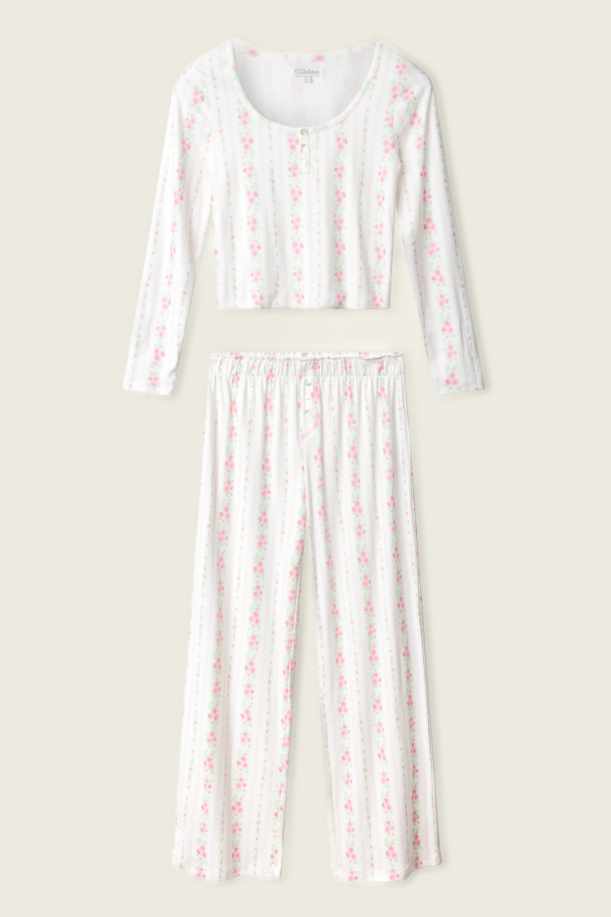 Roses Are Pink Petal Dream Pointelle PJ Set - Image 6