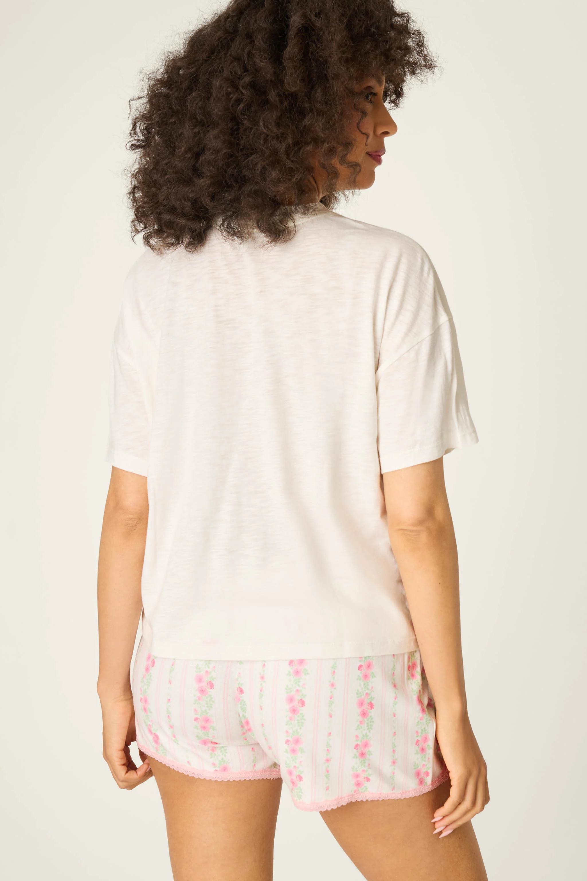 Roses Are Pink Heart Bloom Graphic T-Shirt - Image 2