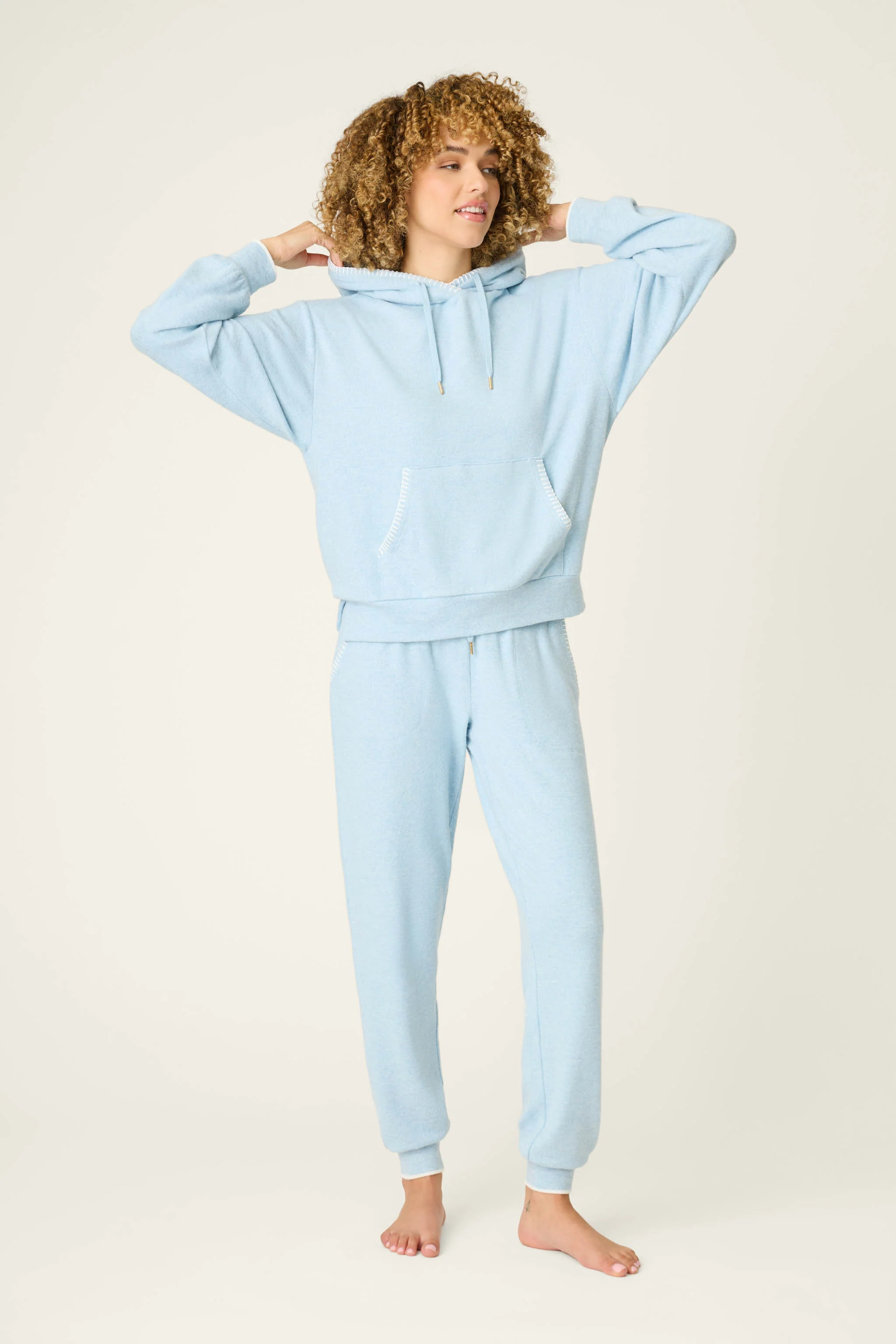 Western Blooms Dream Blue Hoodie - Image 3