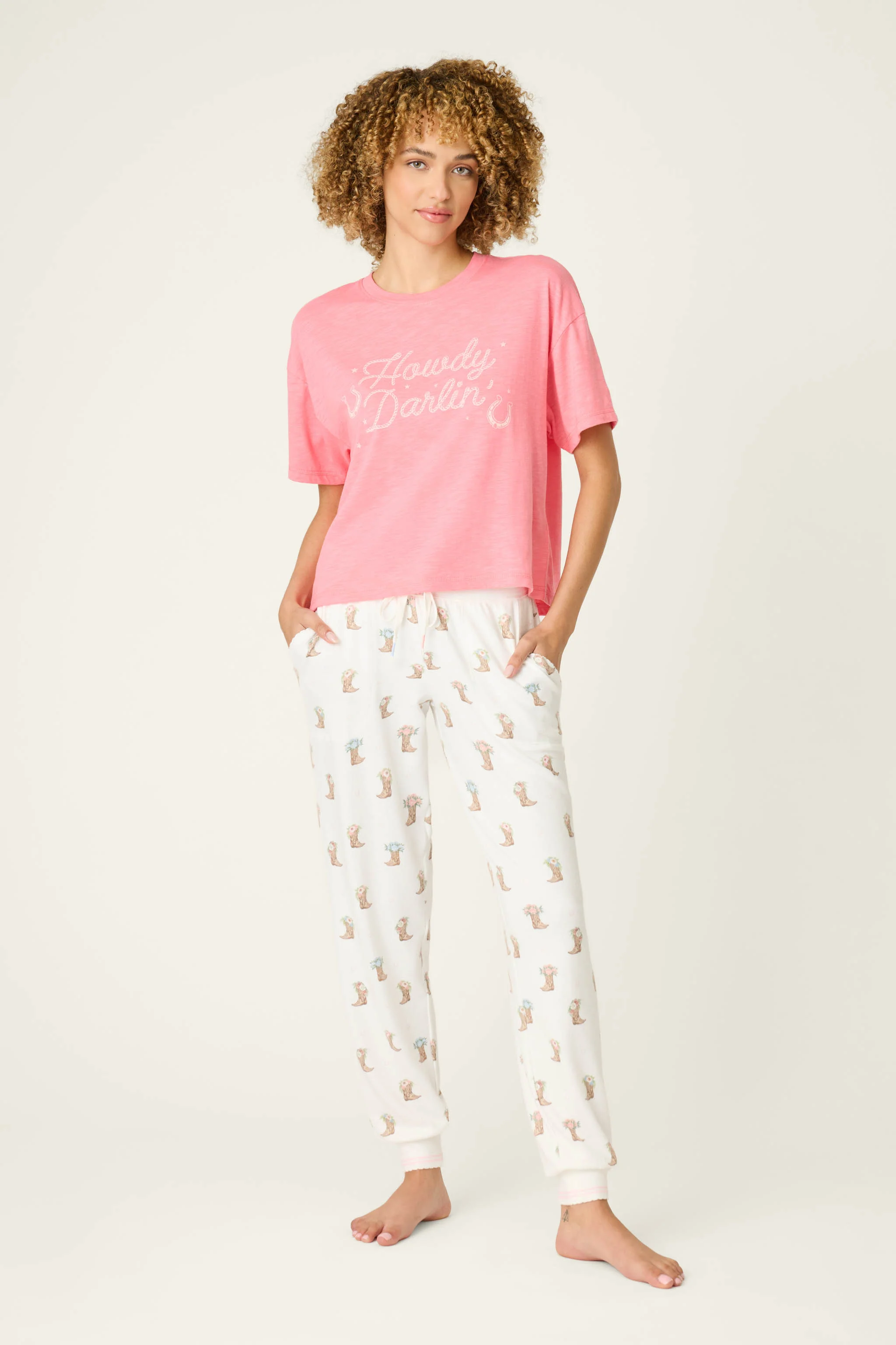 Western Blooms Boot Bouquet Banded Pants - Image 3