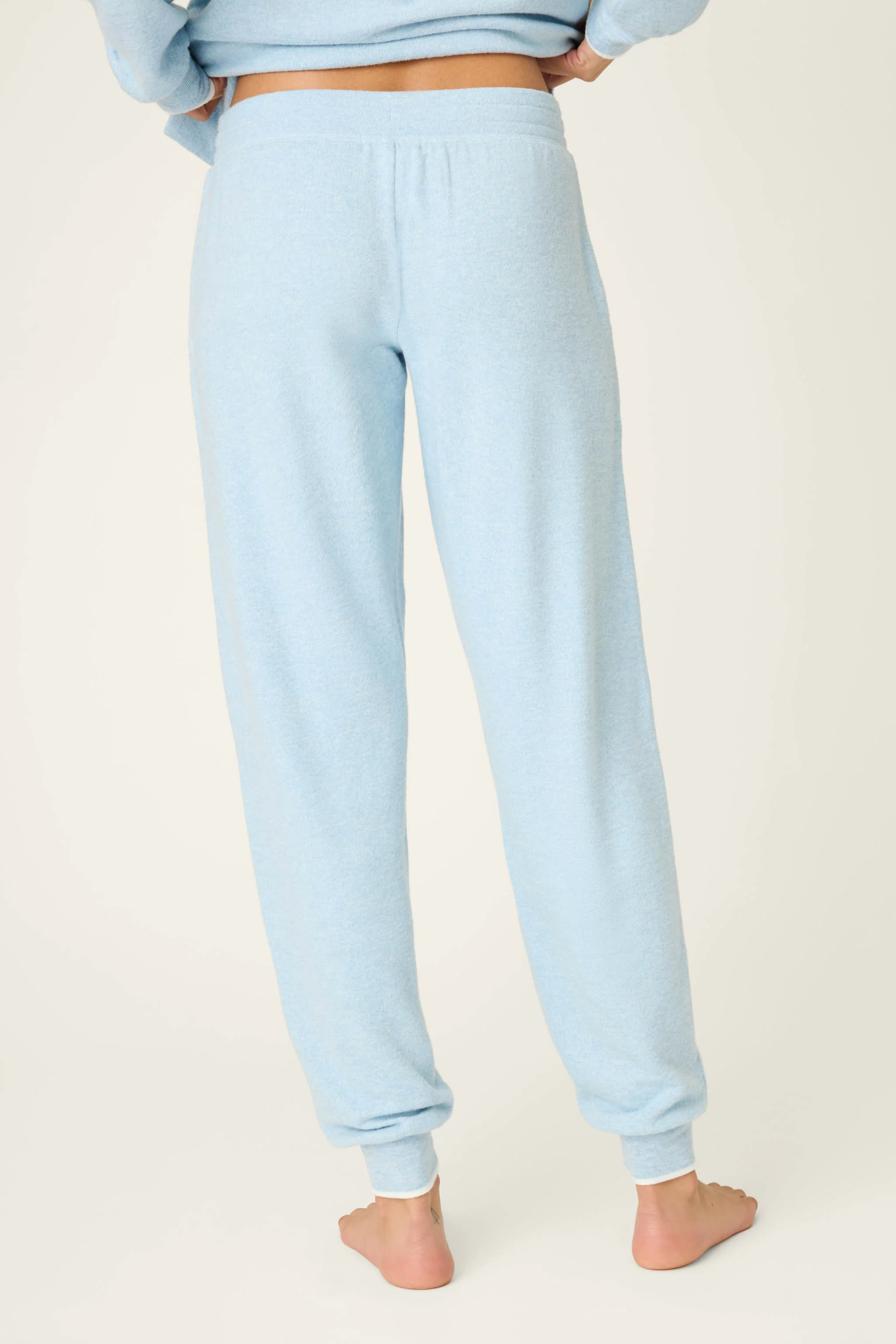 Western Blooms Dream Blue Banded Pants - Image 2