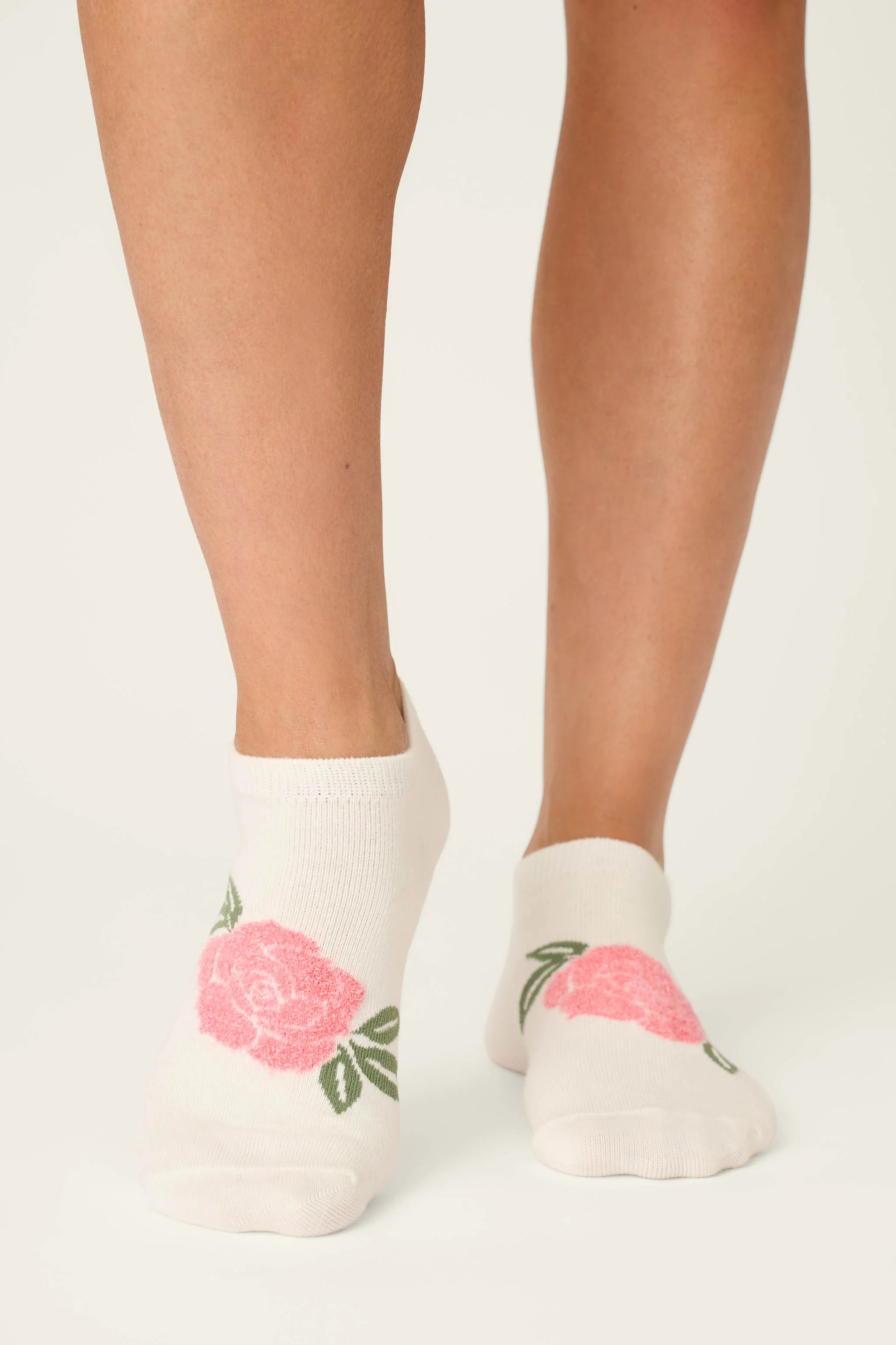 Western Blooms Rose Stripe 3-Pack Ankle Socks - Image 3