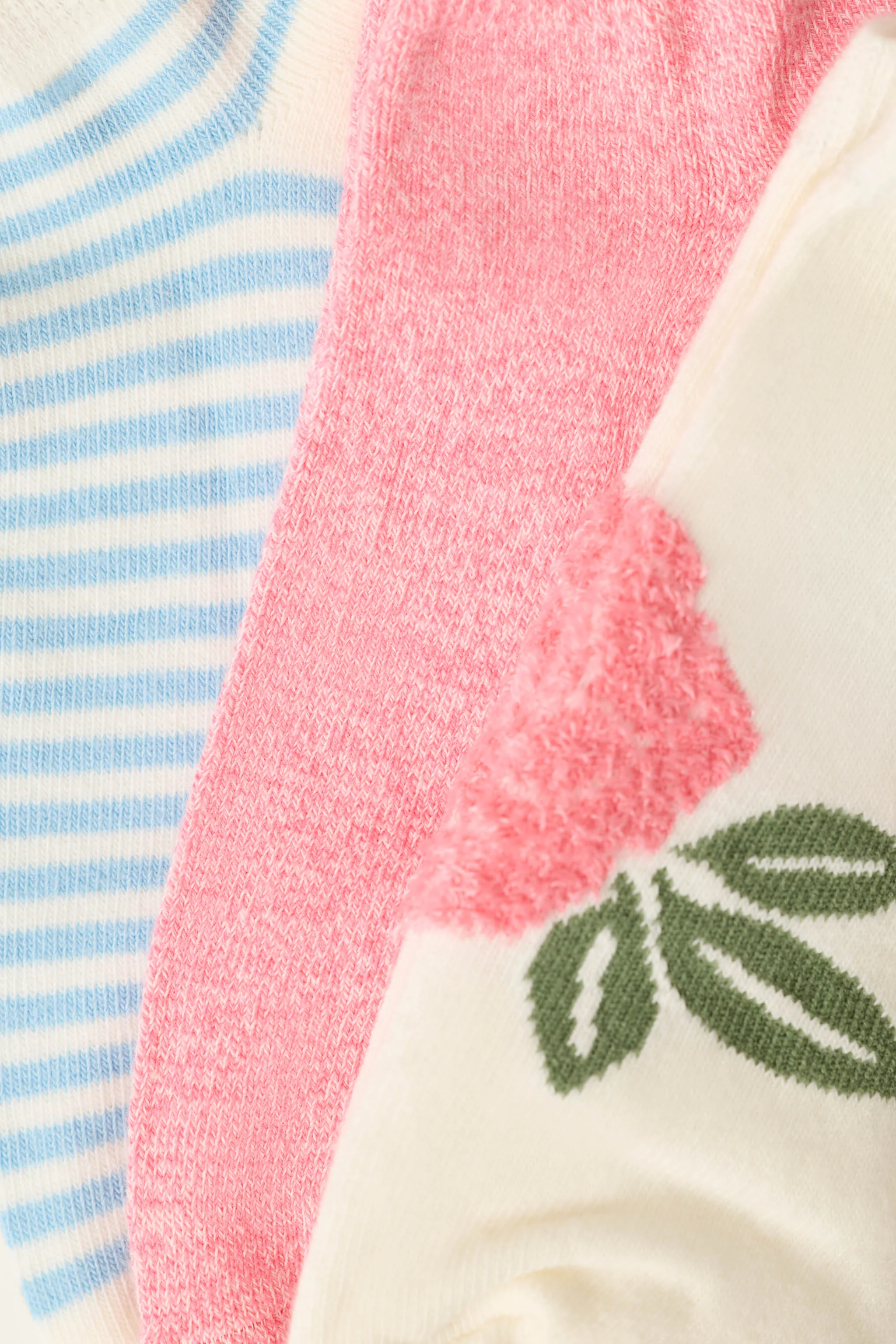 Western Blooms Rose Stripe 3-Pack Ankle Socks - Image 6
