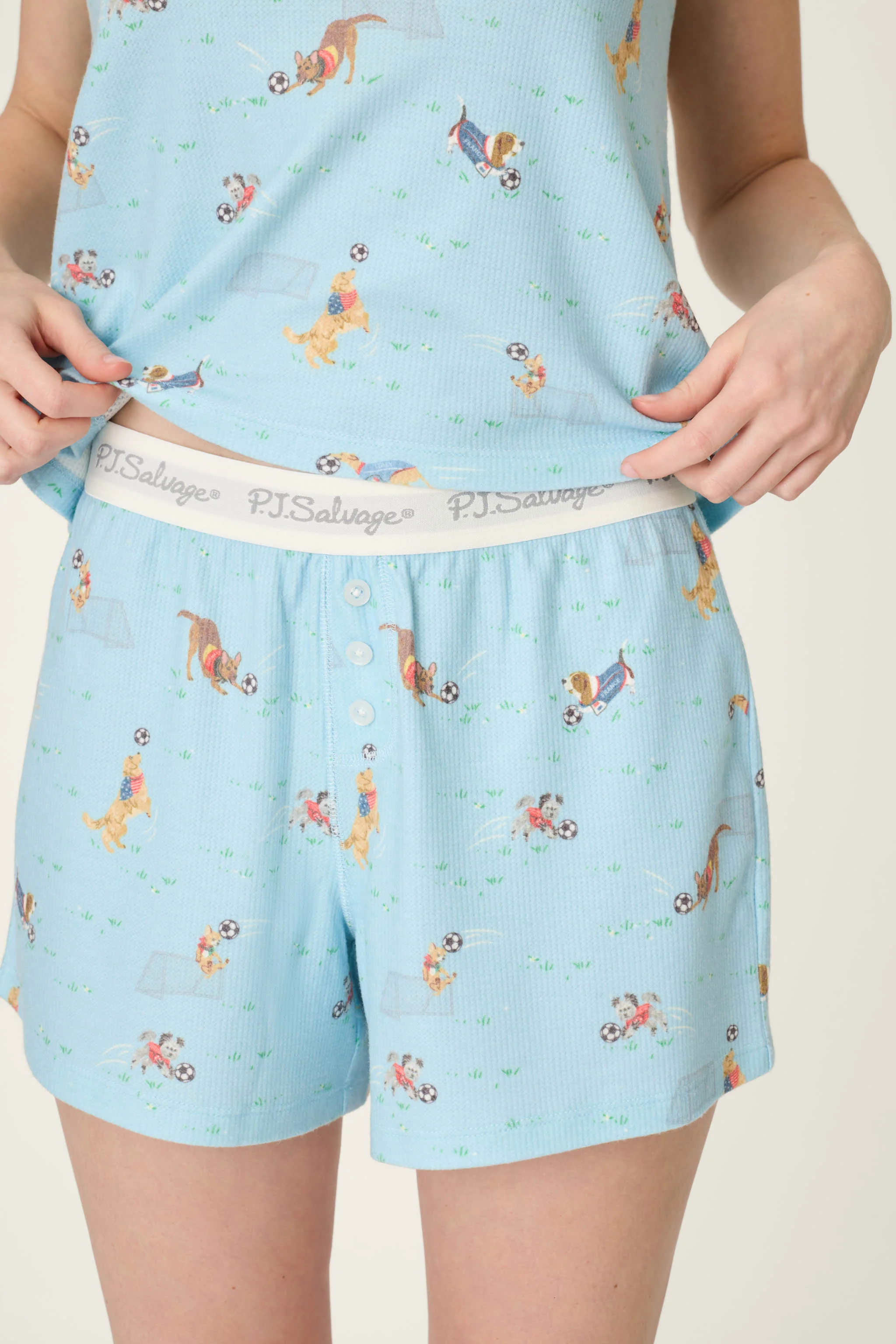 Boyfriend Boxer World Cup Pups Short Set - Image 6