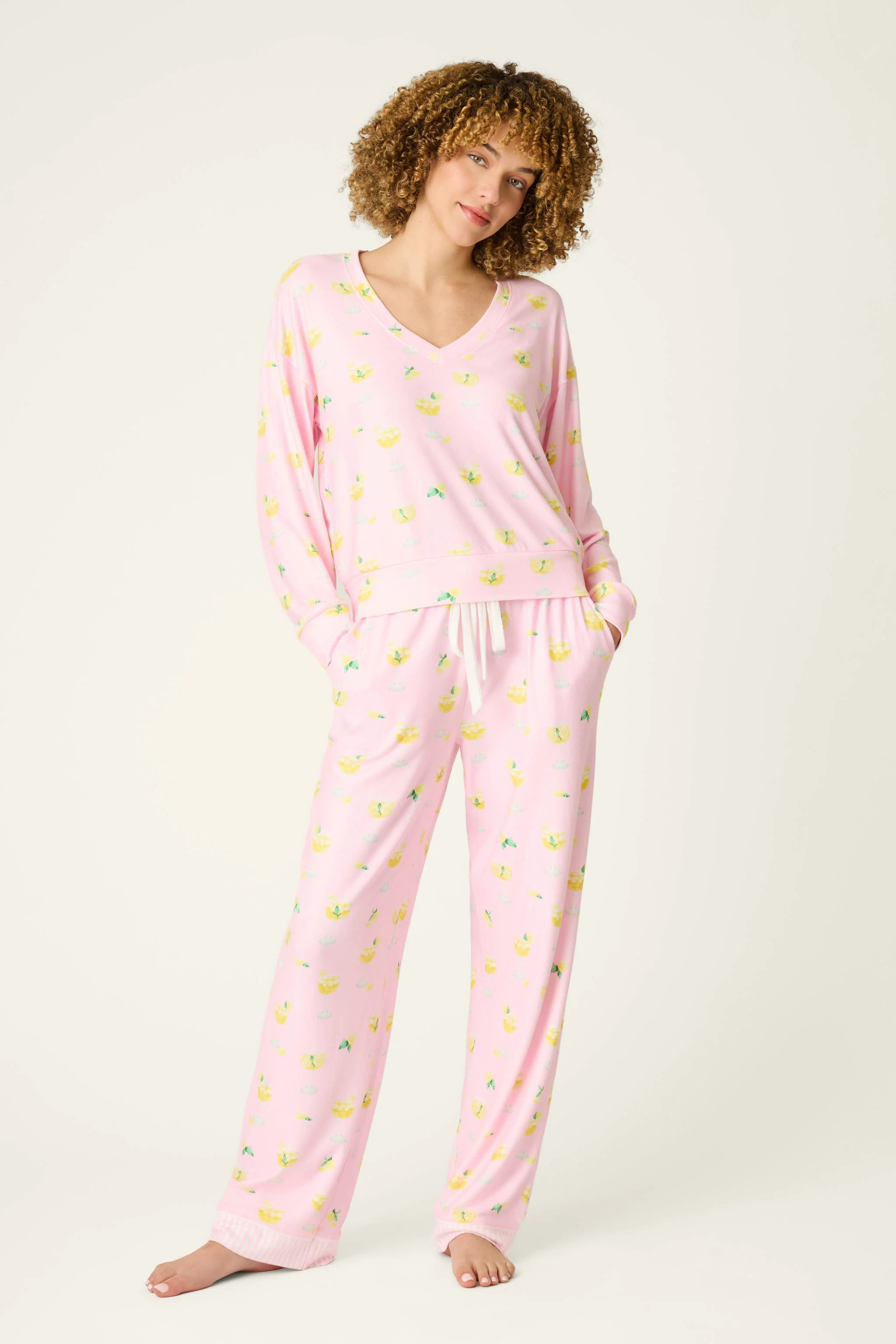 La Dolce Spritz Limoncello Life Long Sleeve Top - Image 4