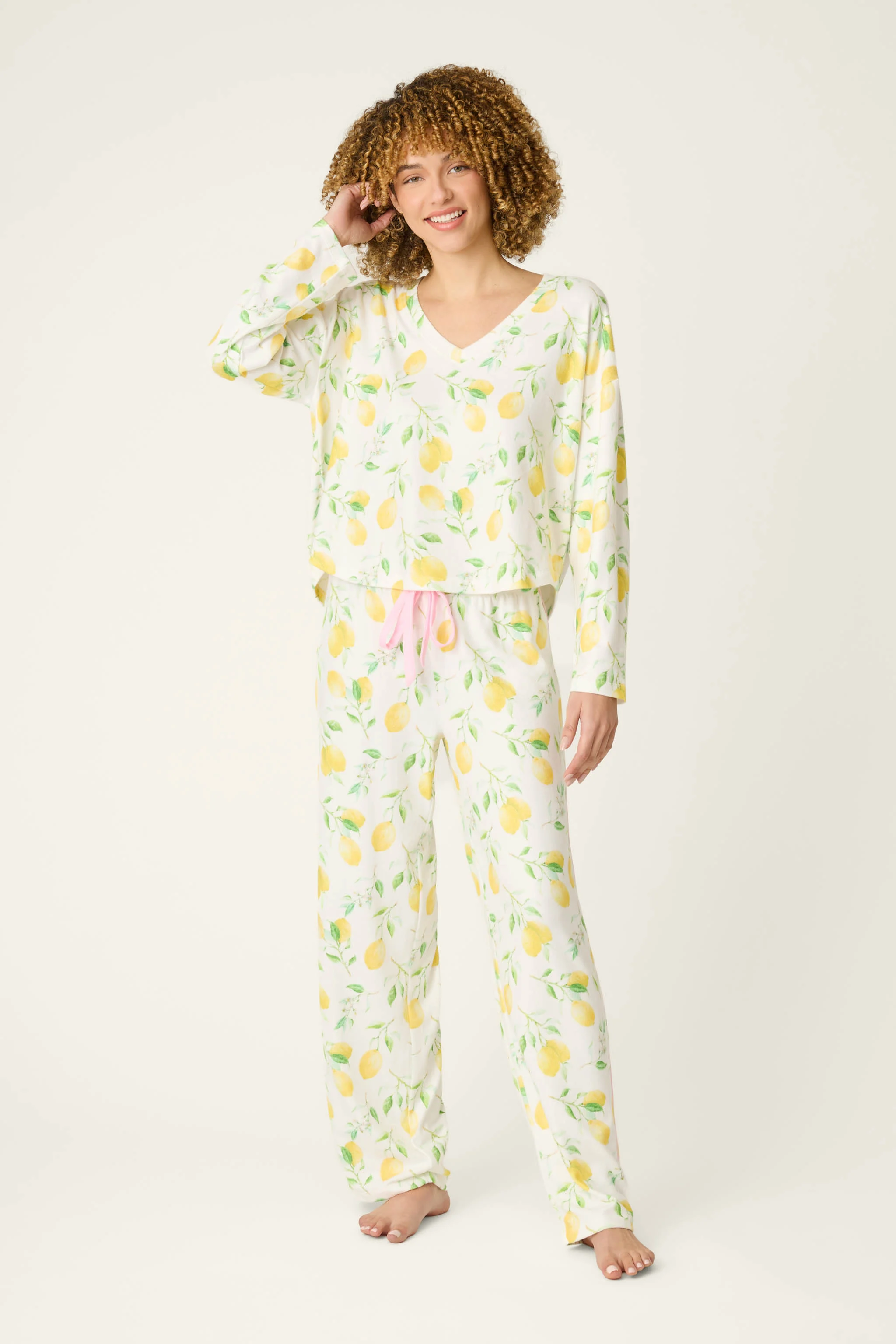 La Dolce Spritz Lemon Zest Long Sleeve Top - Image 3