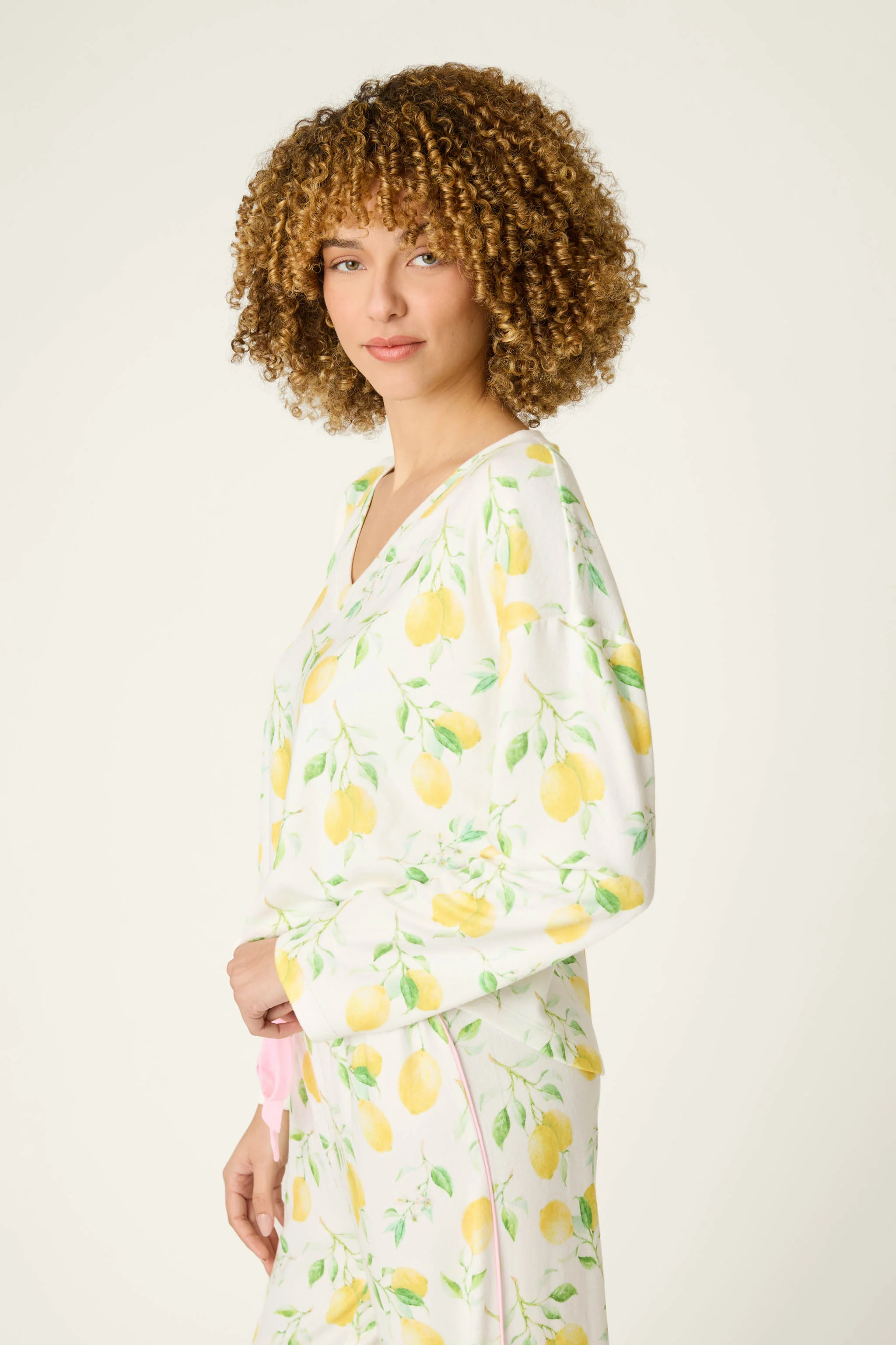 La Dolce Spritz Lemon Zest Long Sleeve Top - Image 5