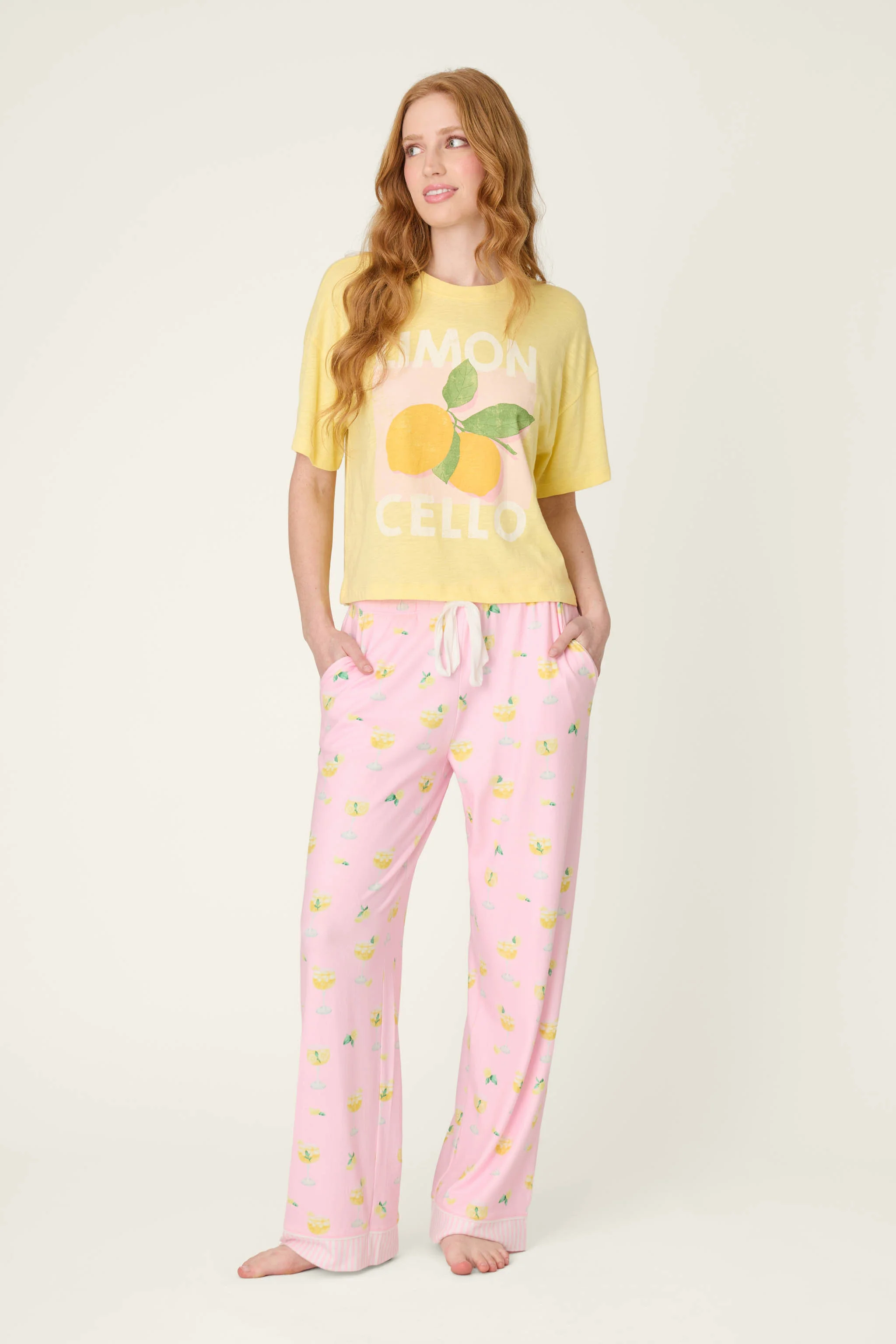 La Dolce Spritz Limoncello Life Pajama Pants - Image 3