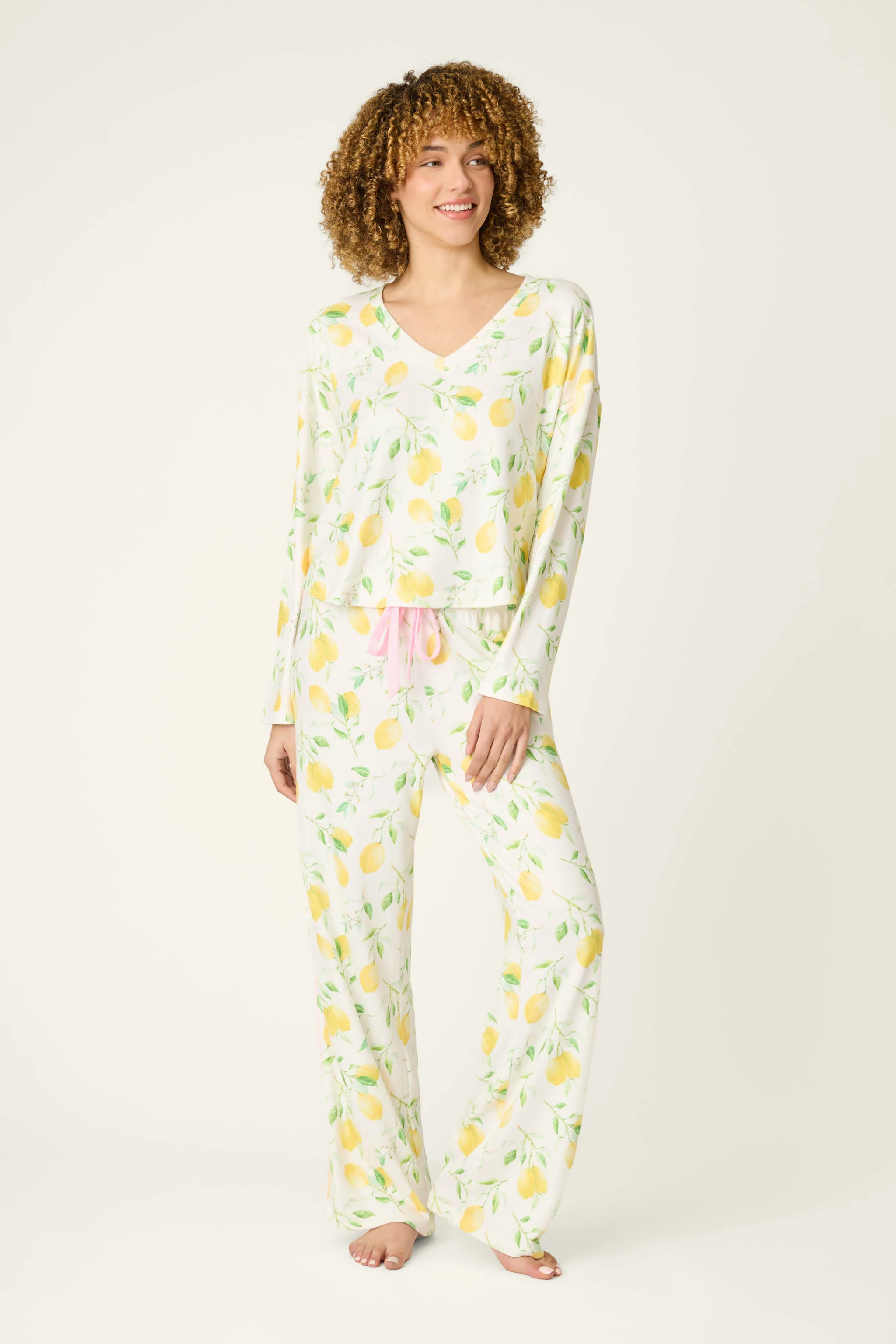 La Dolce Spritz Lemon Zest Pajama Pants - Image 3