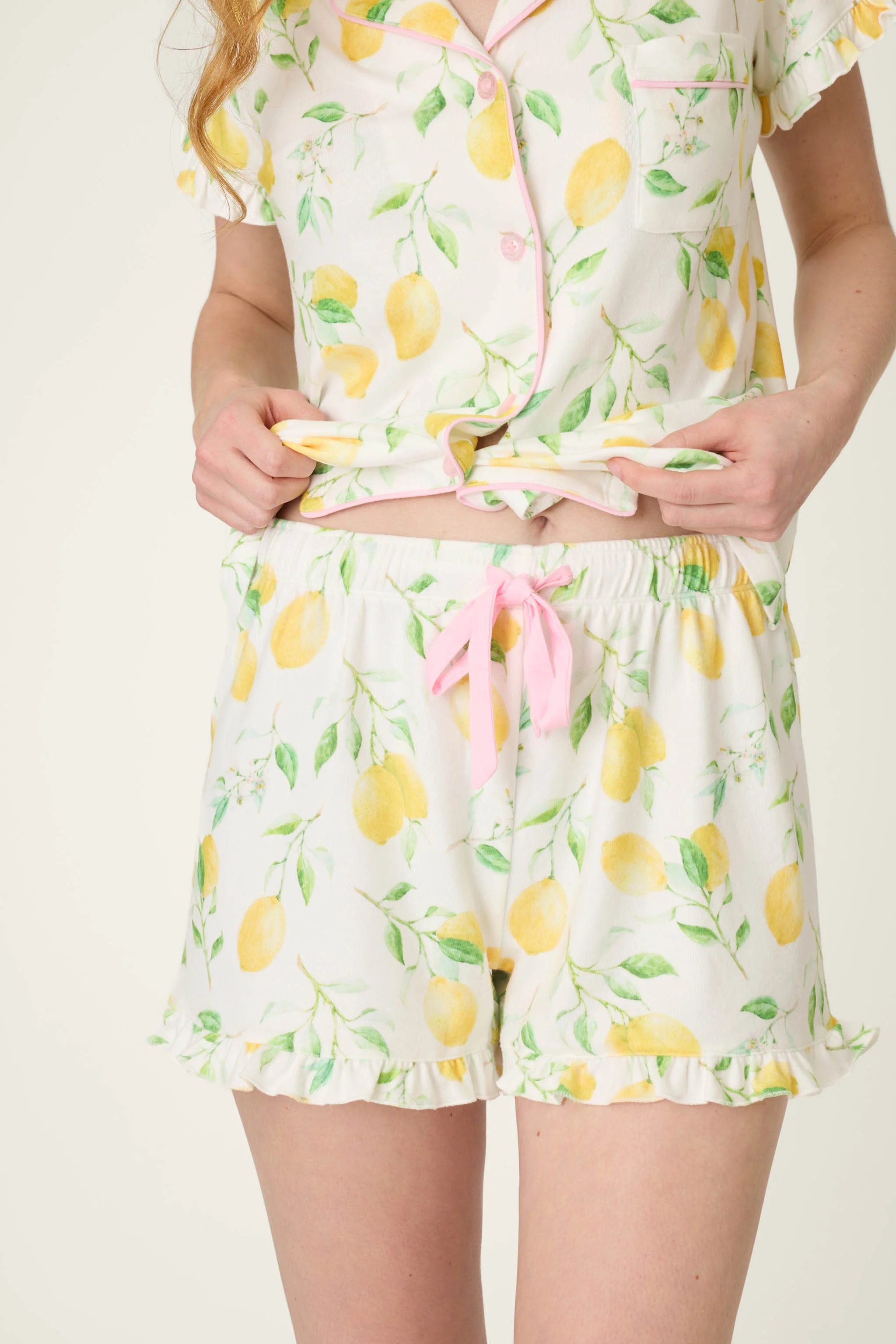 La Dolce Spritz Lemon Zest Short PJ Set - Image 6