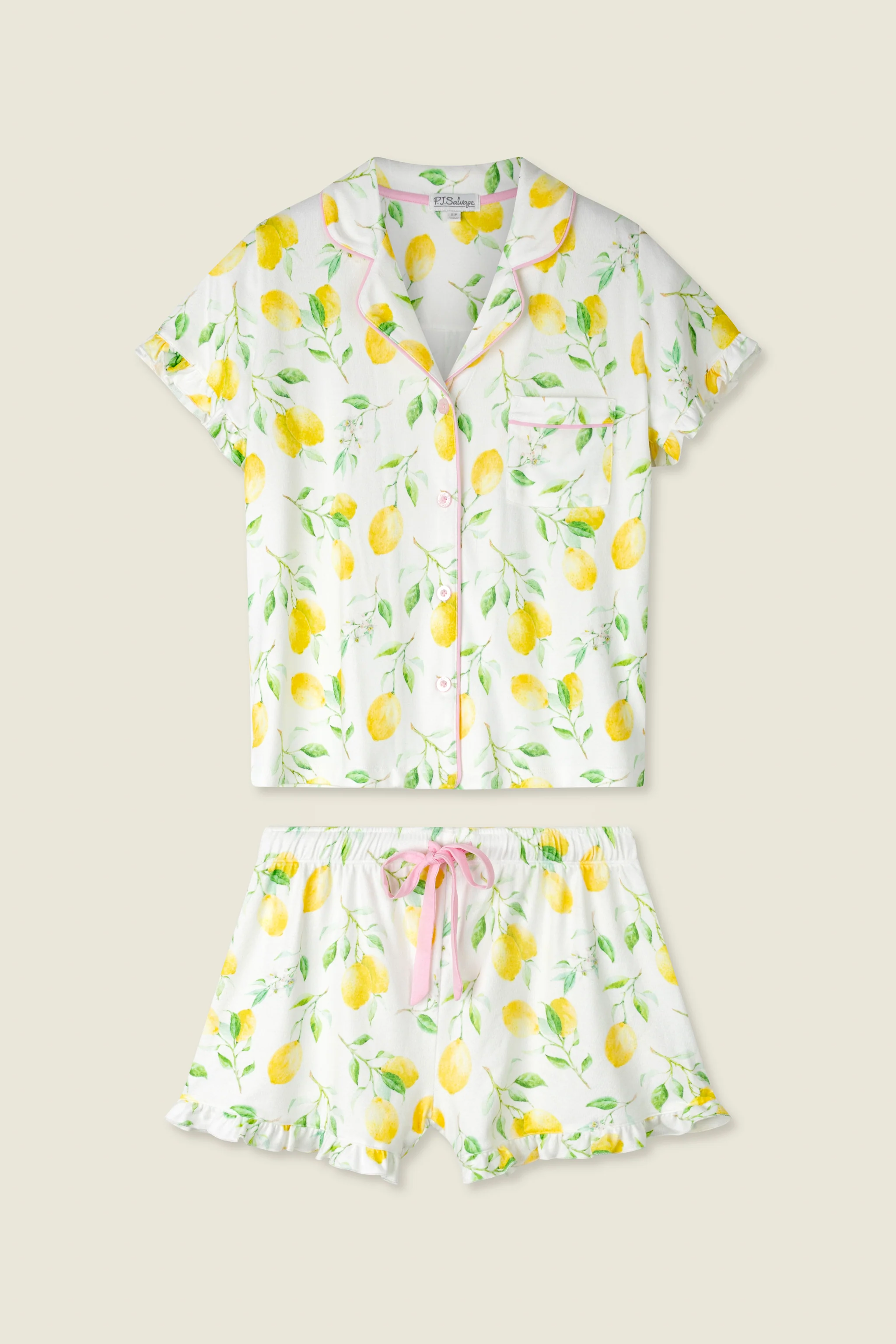 La Dolce Spritz Lemon Zest Short PJ Set - Image 7