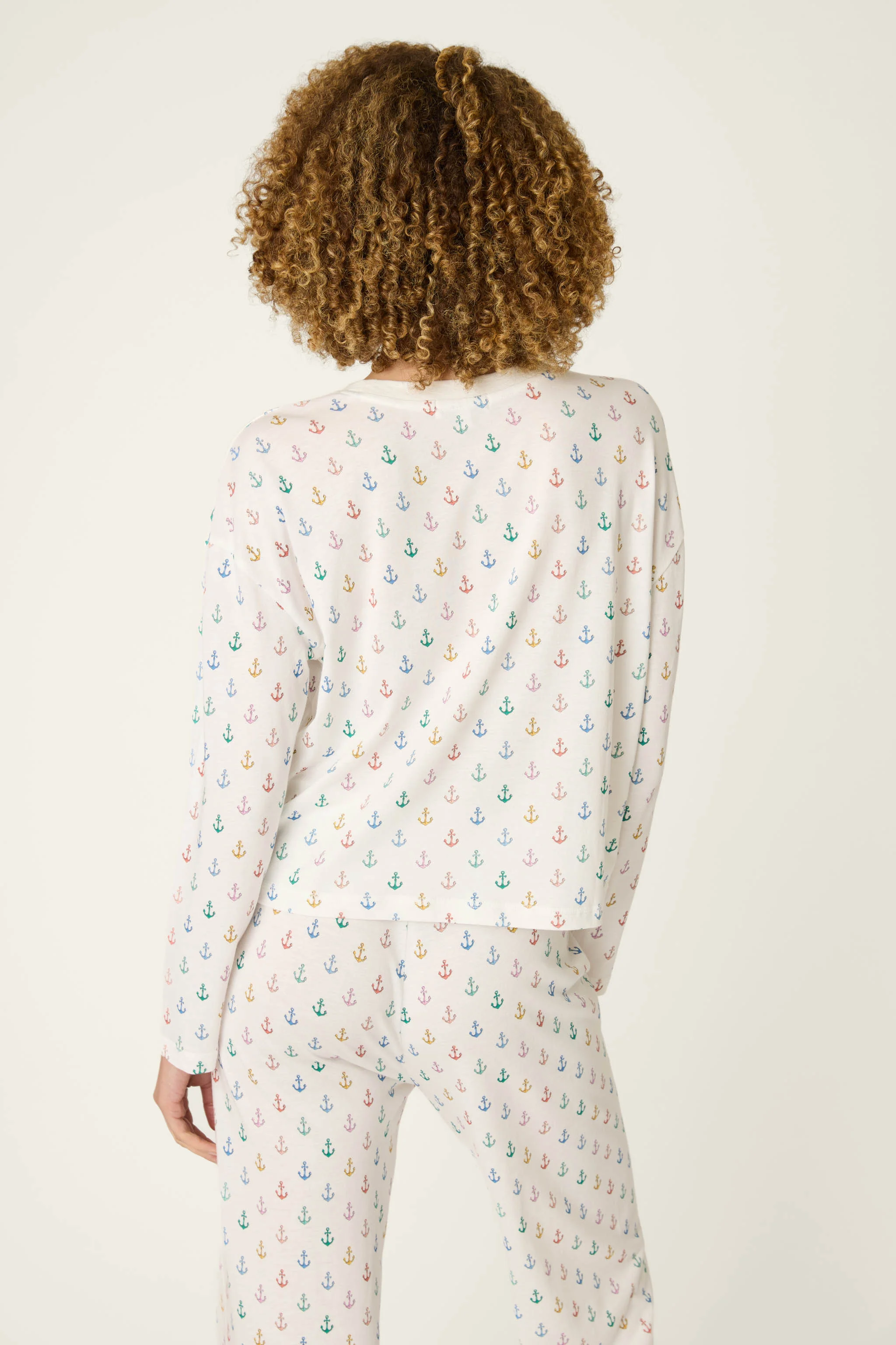 Meet Me By The Sea Anchors Aweigh Long Sleeve Top - Image 4