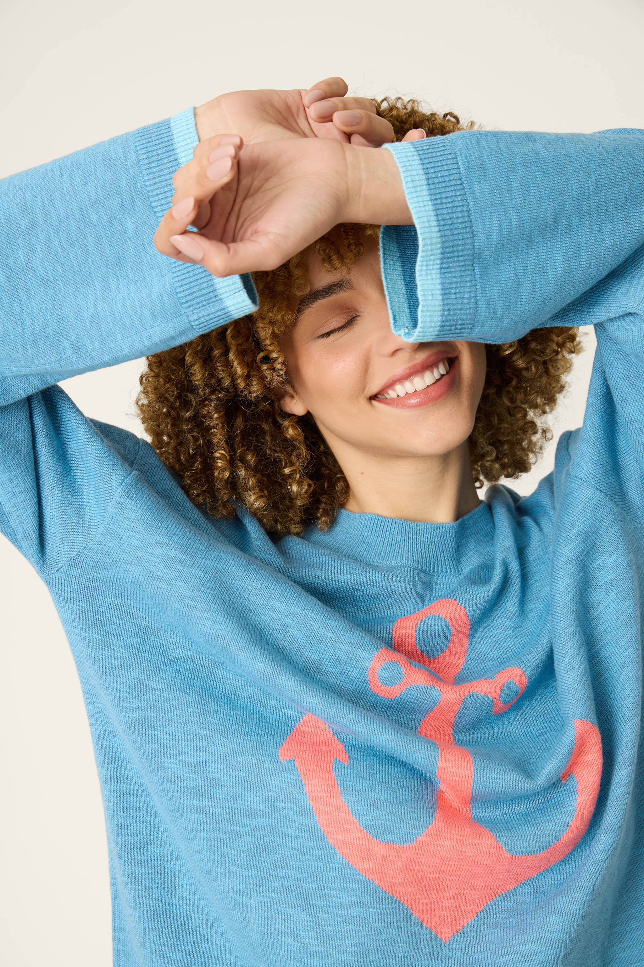 Meet Me By The Sea Anchor Down Sweater - Image 6