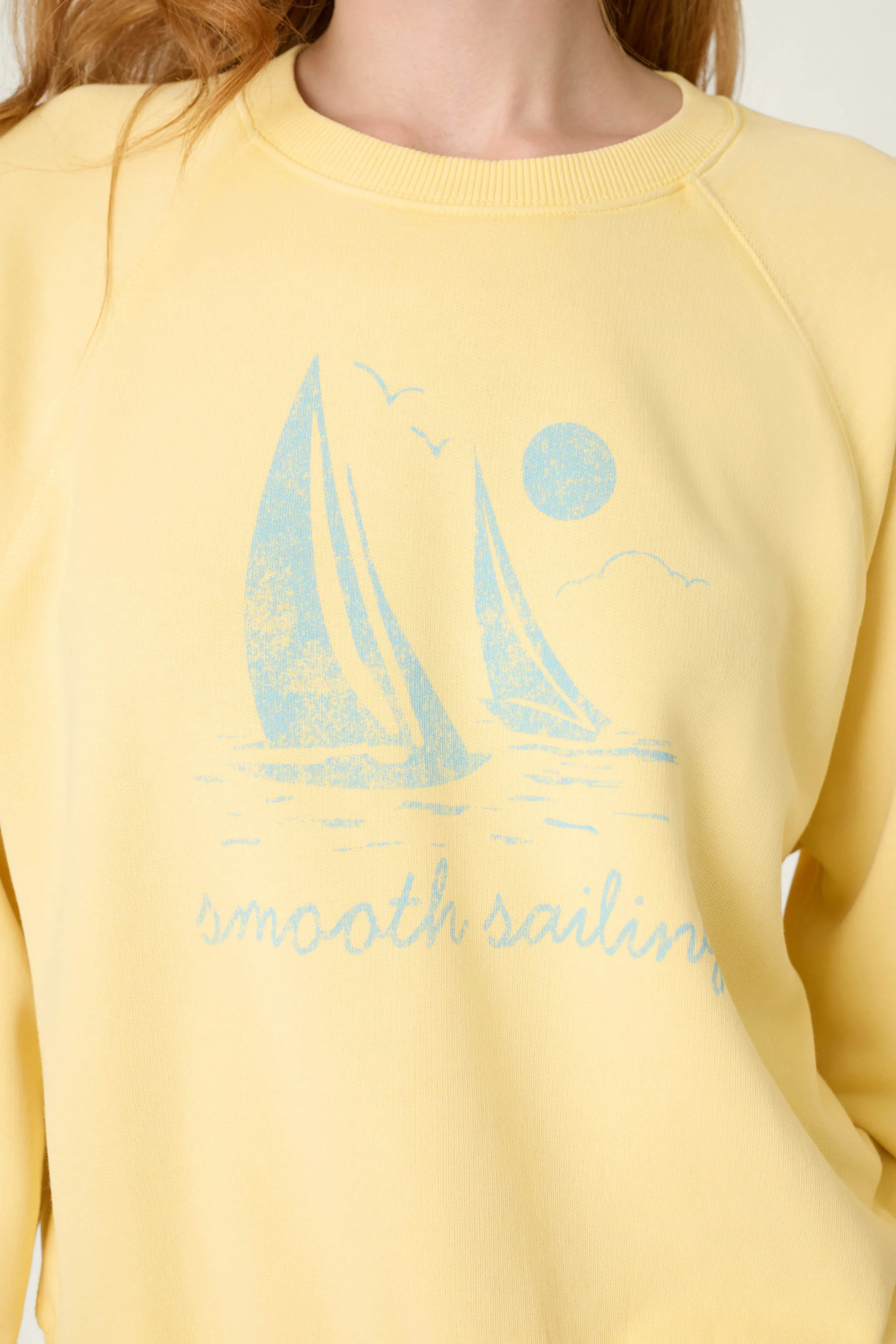 Meet Me By The Sea Smooth Sailing Graphic Print Sweater - Image 5