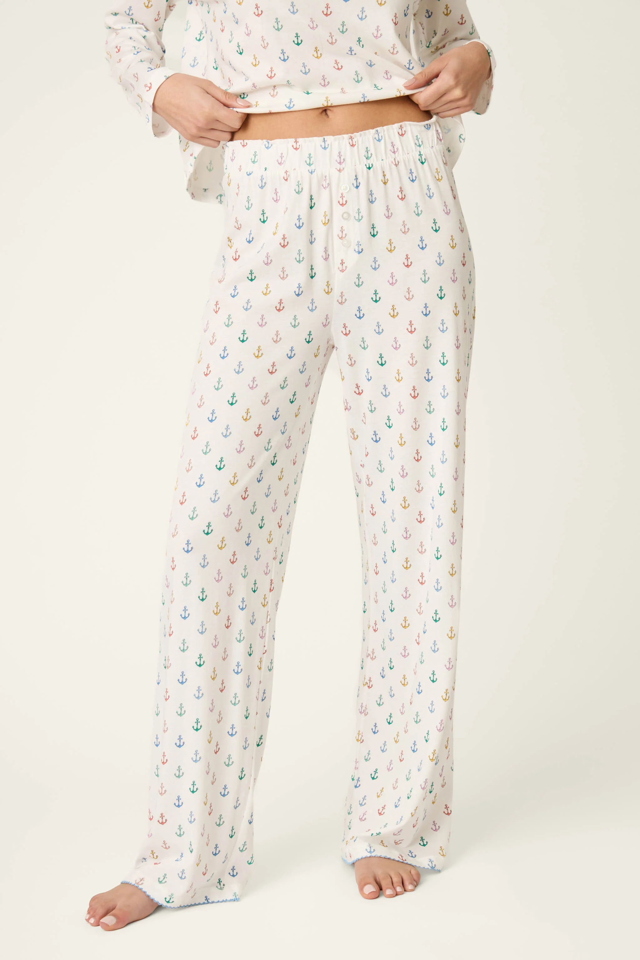 Meet Me By The Sea Anchors Aweigh Pajama Pants