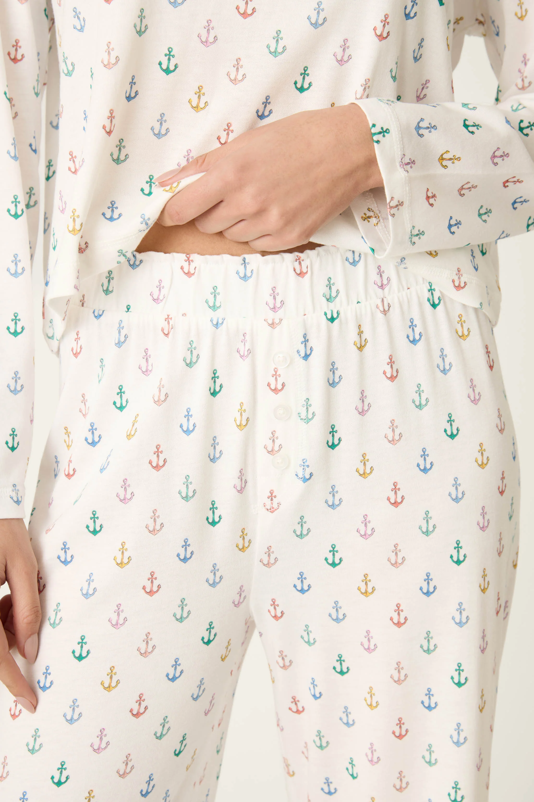 Meet Me By The Sea Anchors Aweigh Pajama Pants - Image 6