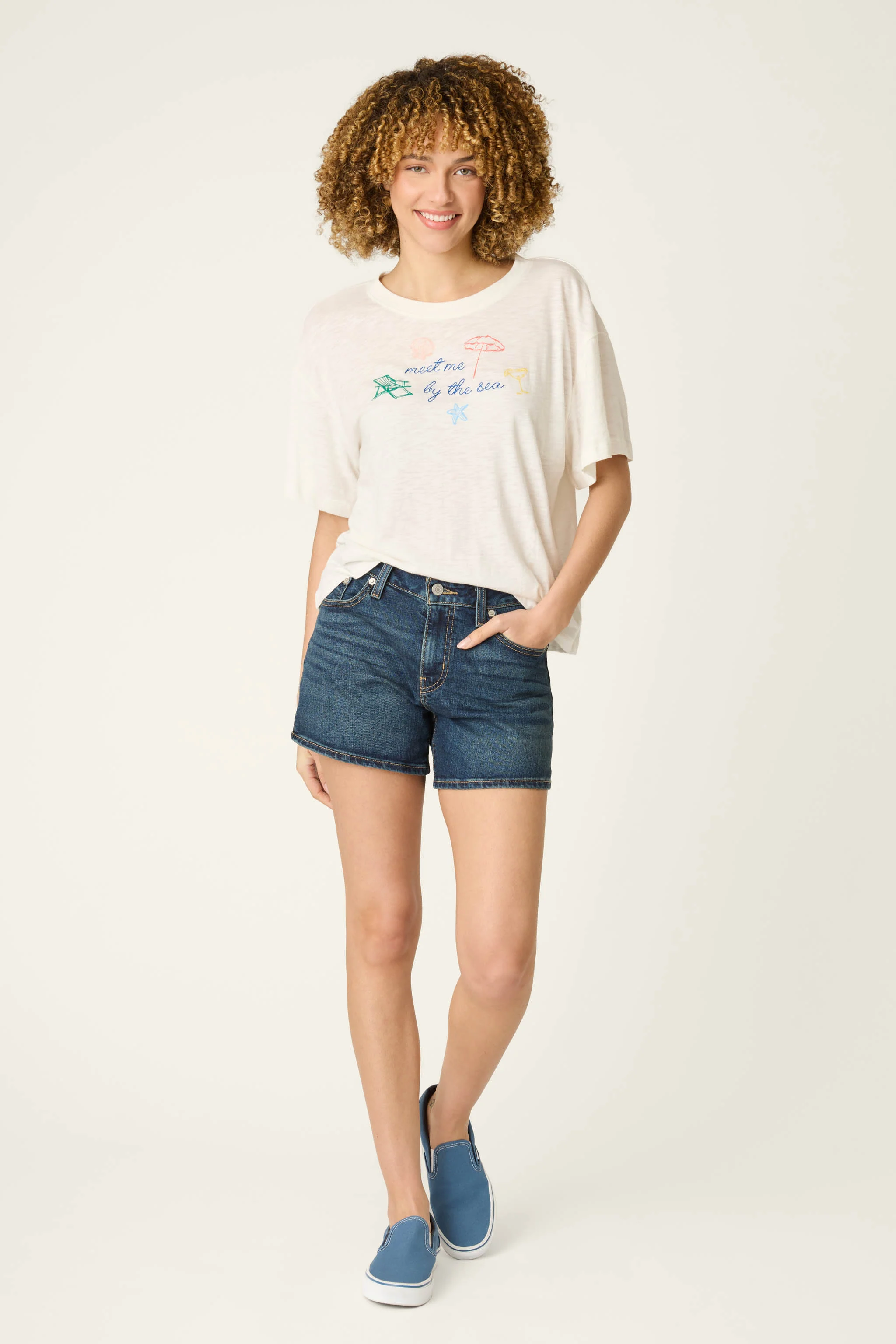 Meet Me By The Sea Graphic Print T-Shirt - Image 3