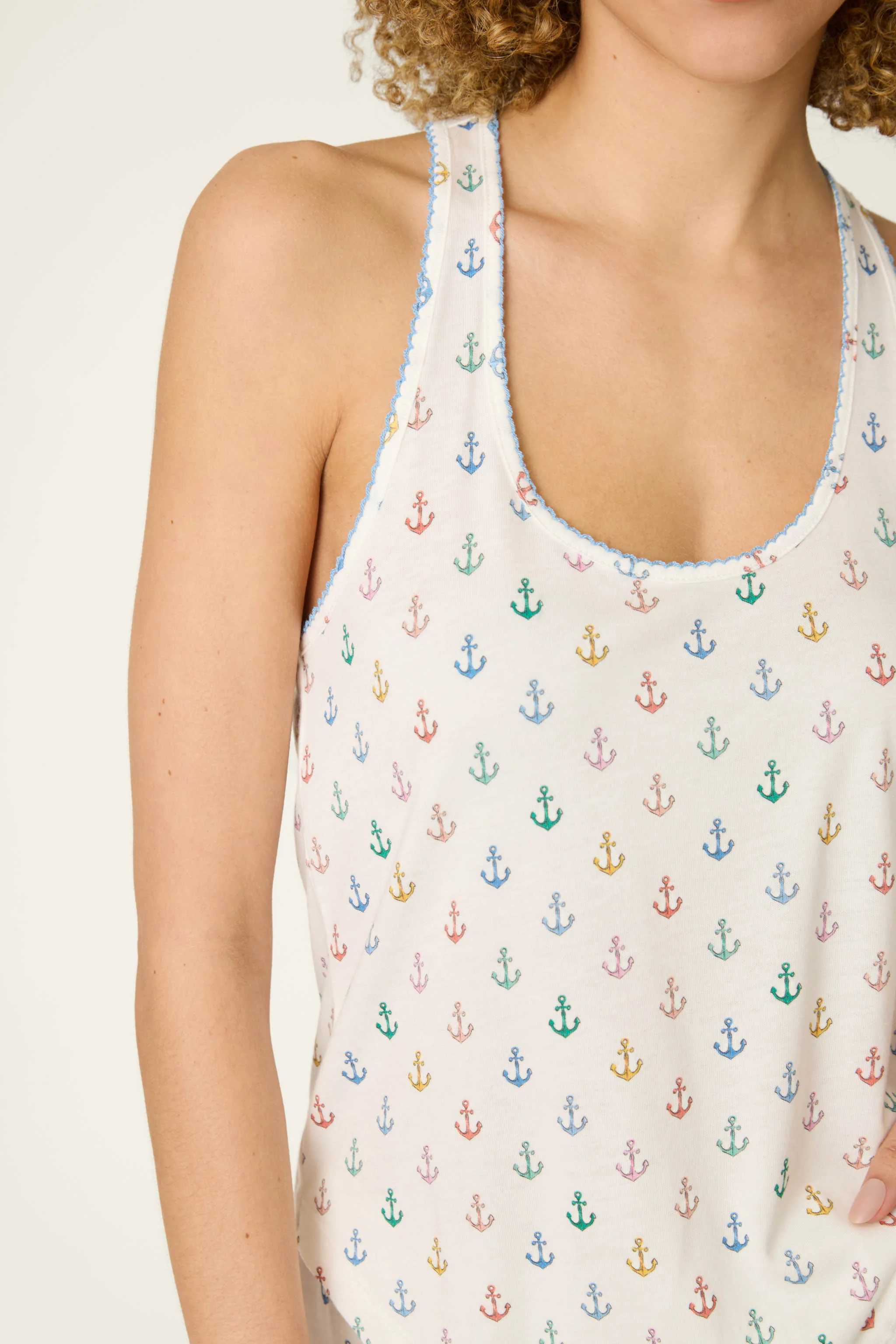 Meet Me By The Sea Anchors Aweigh Tank Top - Image 6