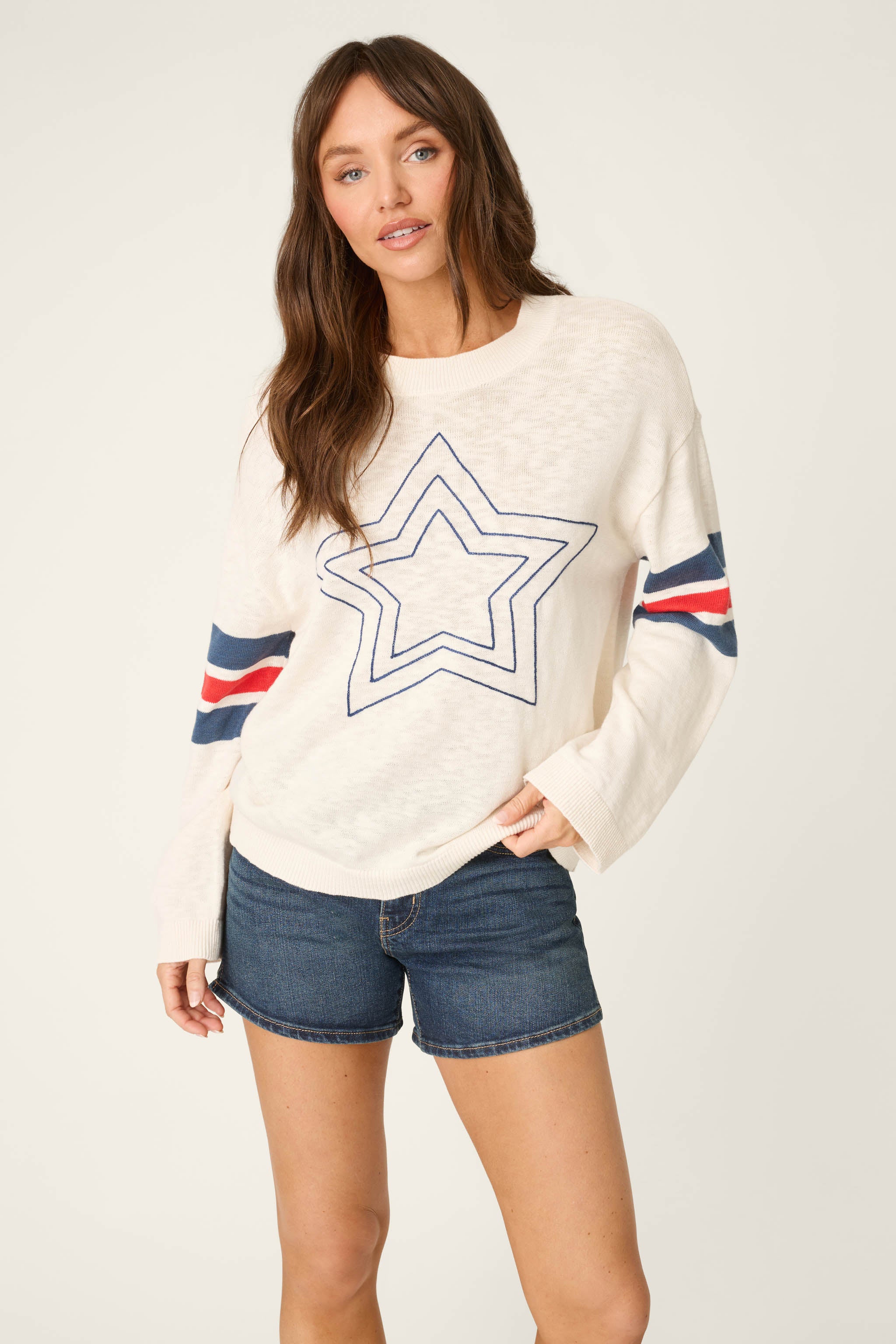 Star Spangled Summer Stars & Stripes Sweater - Image 6