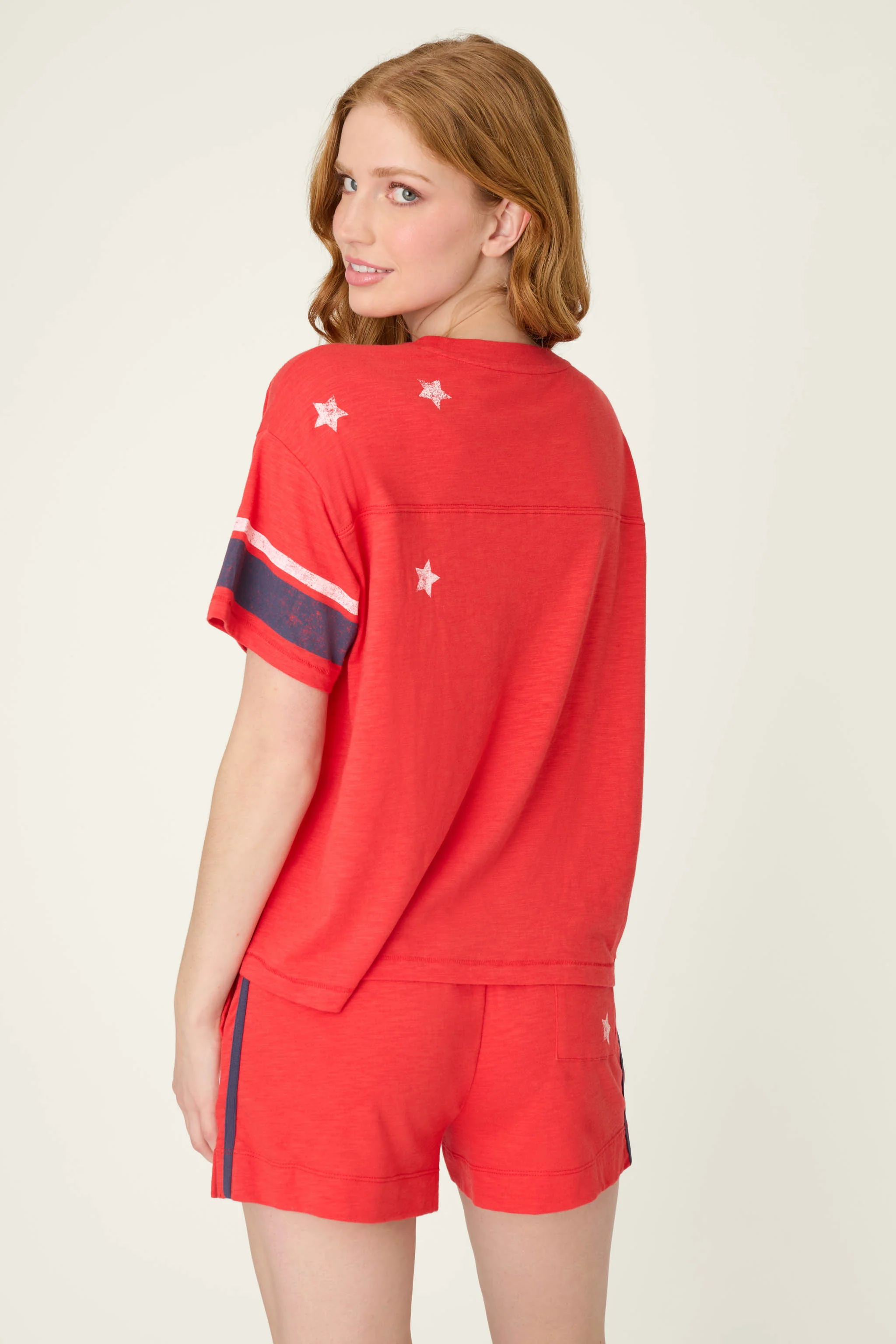 Star Spangled Summer True Scarlet Short Sleeve Top - Image 3