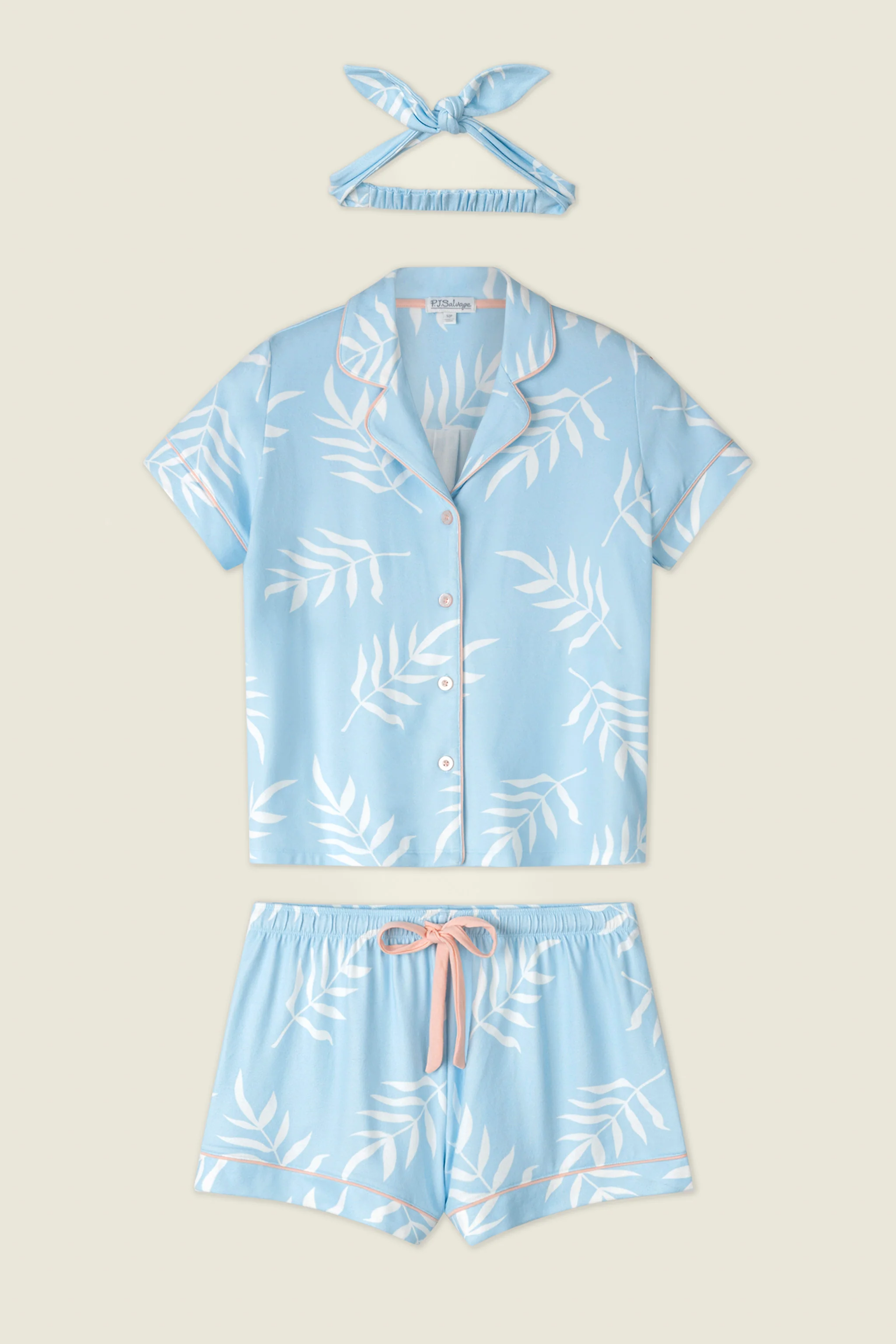 The Coastal Club Crystal Waters 3-Piece Short PJ Set - Image 6
