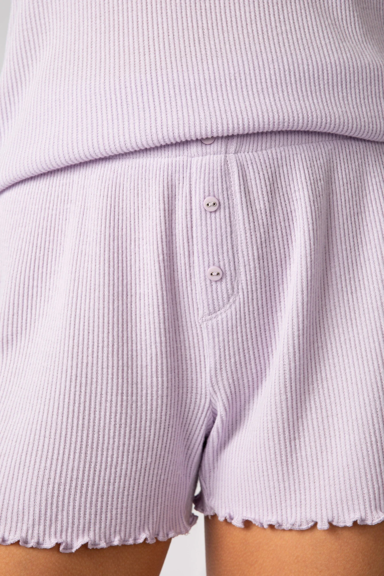 Textured Essentials Gentle Lavender Shorts - Image 2