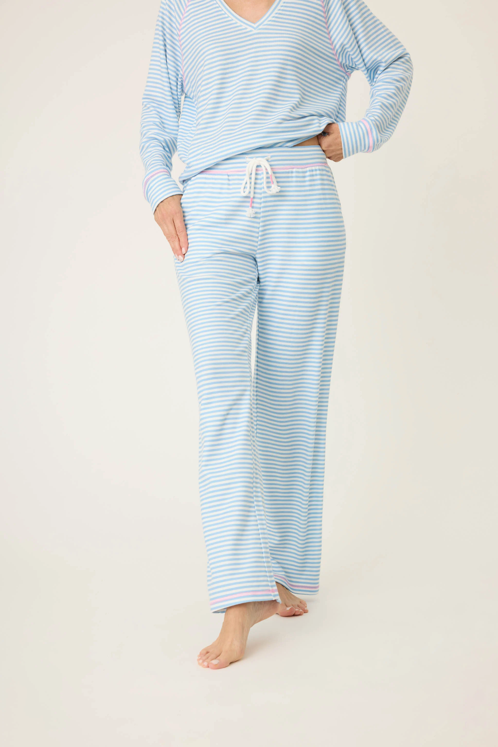 Striped Tropic Garden Lounge Pants - Image 3